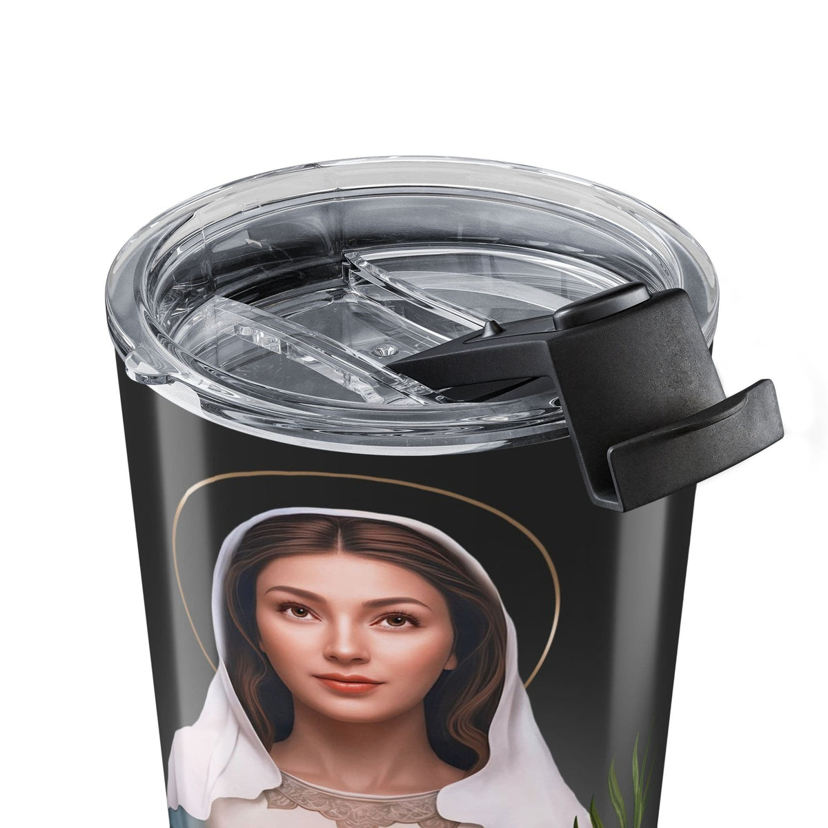 St. Lucy Lord's Prayer Tumbler (Ash 20 oz) Copyright VENXARA