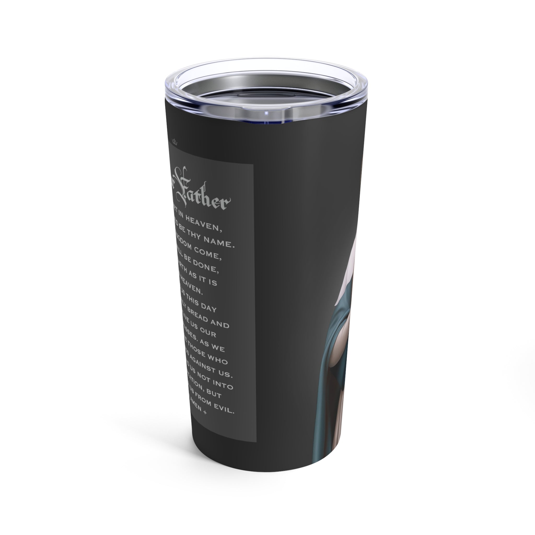 St. Lucy Lord's Prayer Tumbler 20 oz. (Ash) - VENXARA®