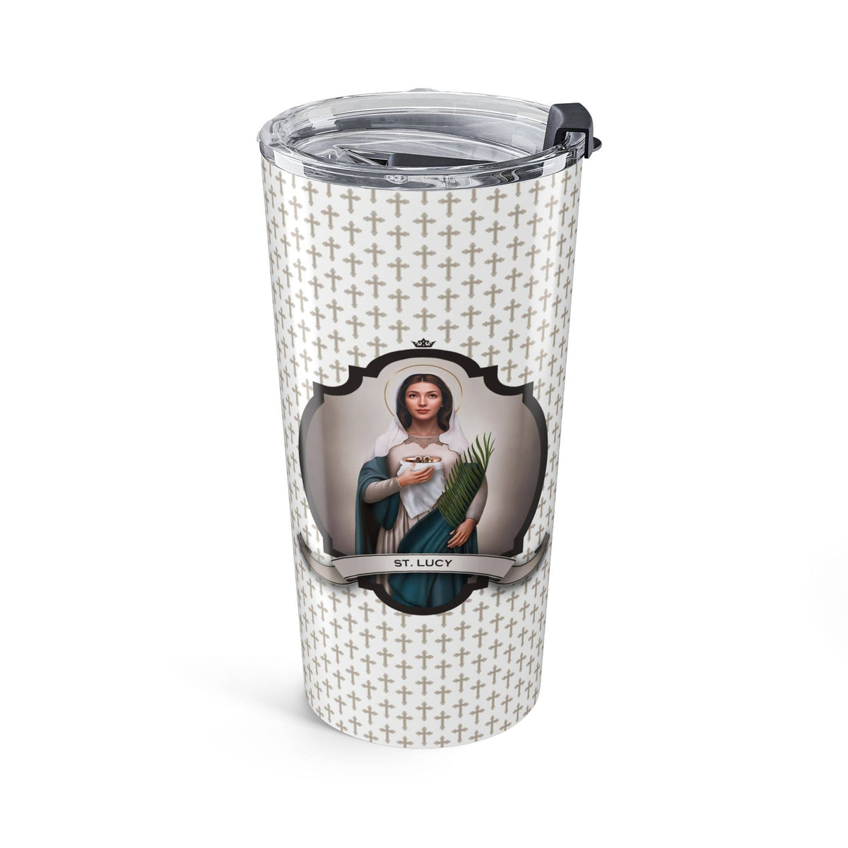 St. Lucy Tumbler (Crosses 20 oz) Copyright VENXARA