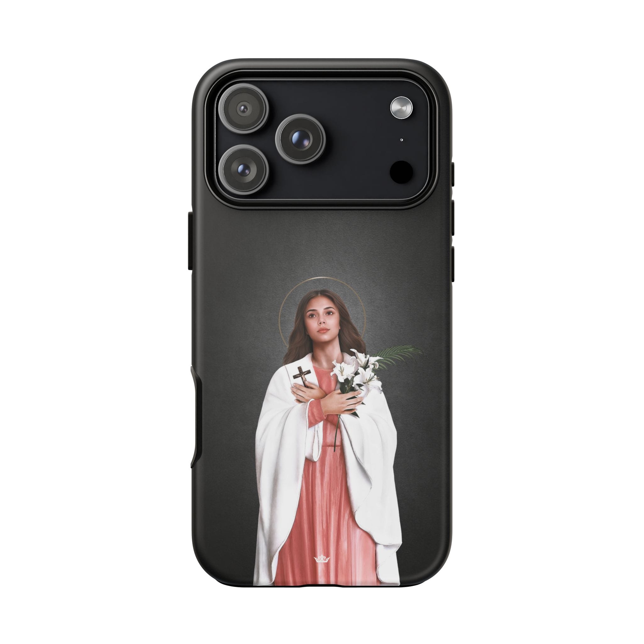 St. Maria Goretti Hard Phone Case (Dark) Copyright VENXARA