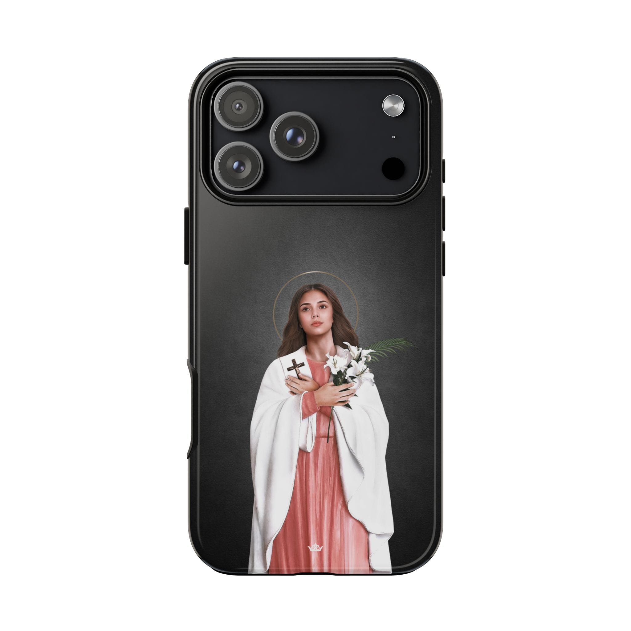 St. Maria Goretti Hard Phone Case (Dark) Copyright VENXARA