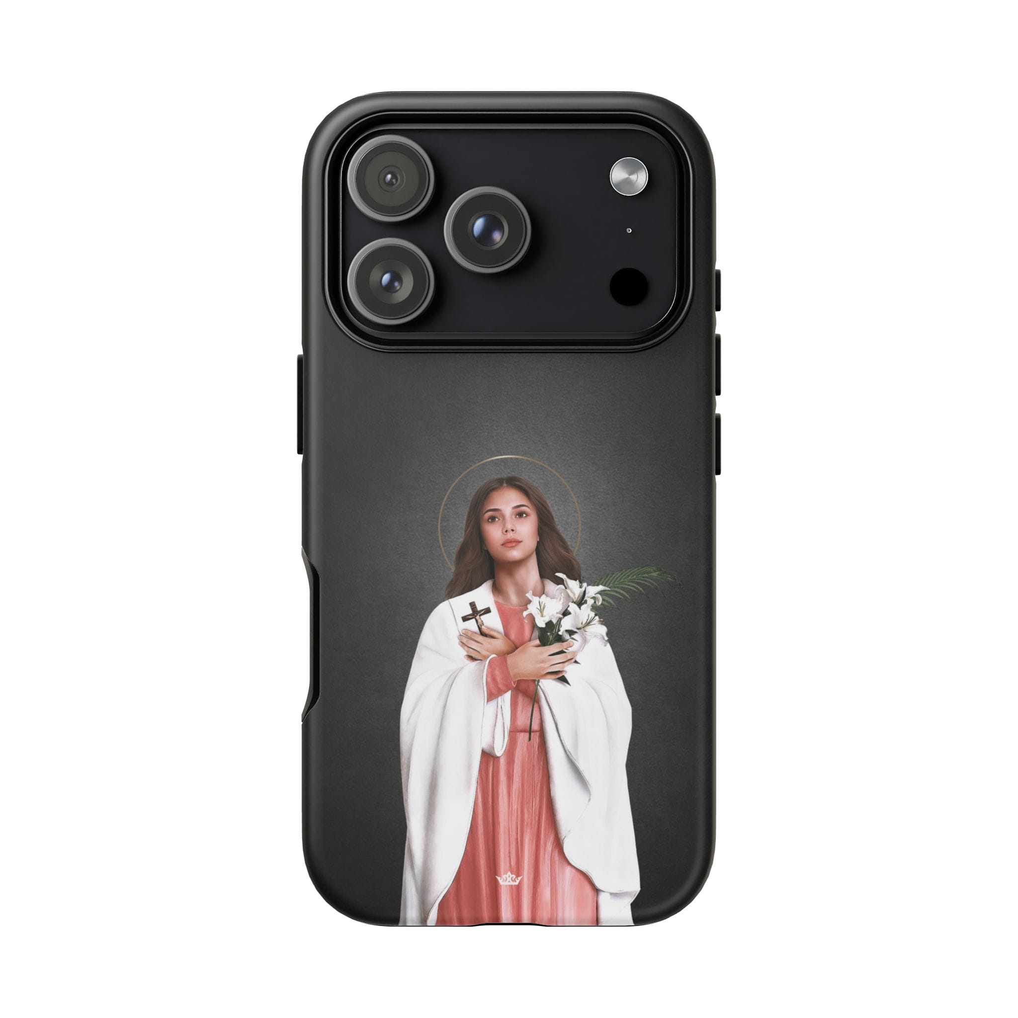 St. Maria Goretti Hard Phone Case (Dark) Copyright VENXARA