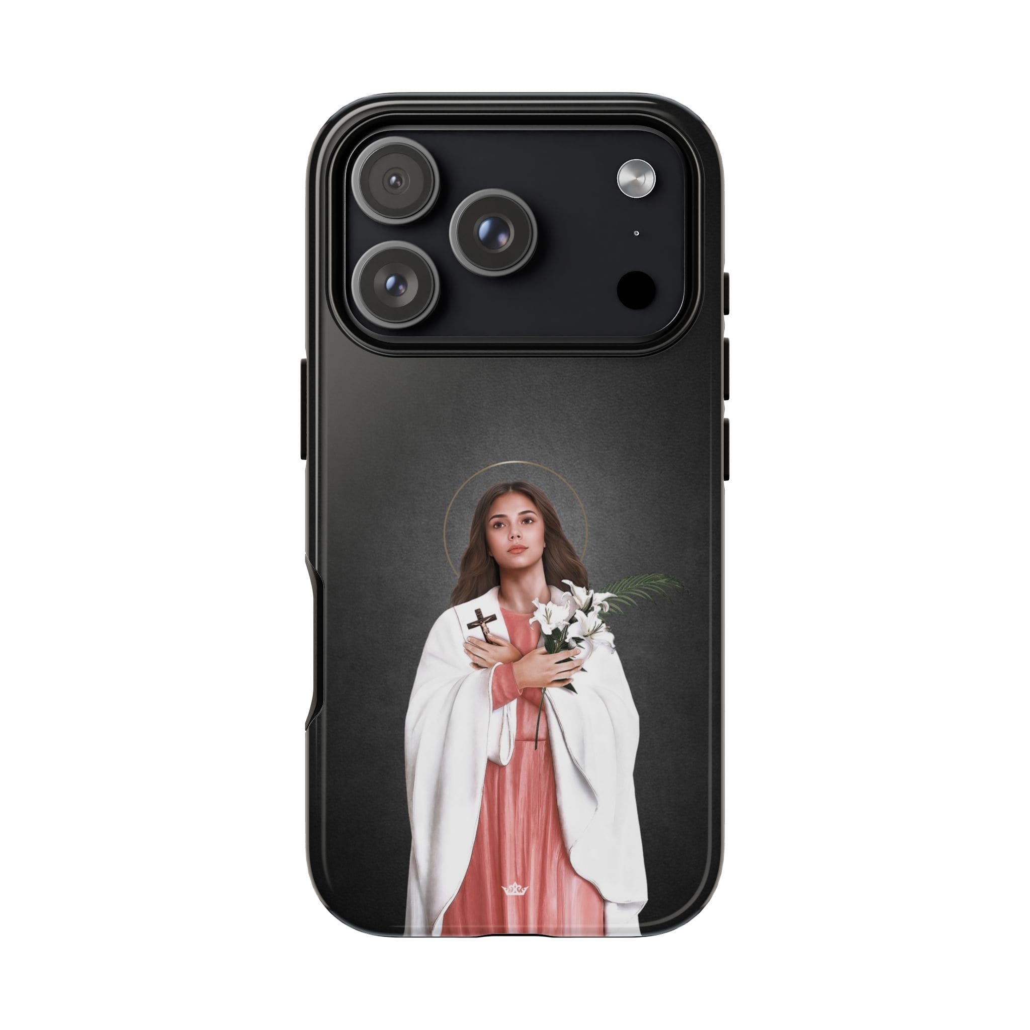 St. Maria Goretti Hard Phone Case (Dark) Copyright VENXARA