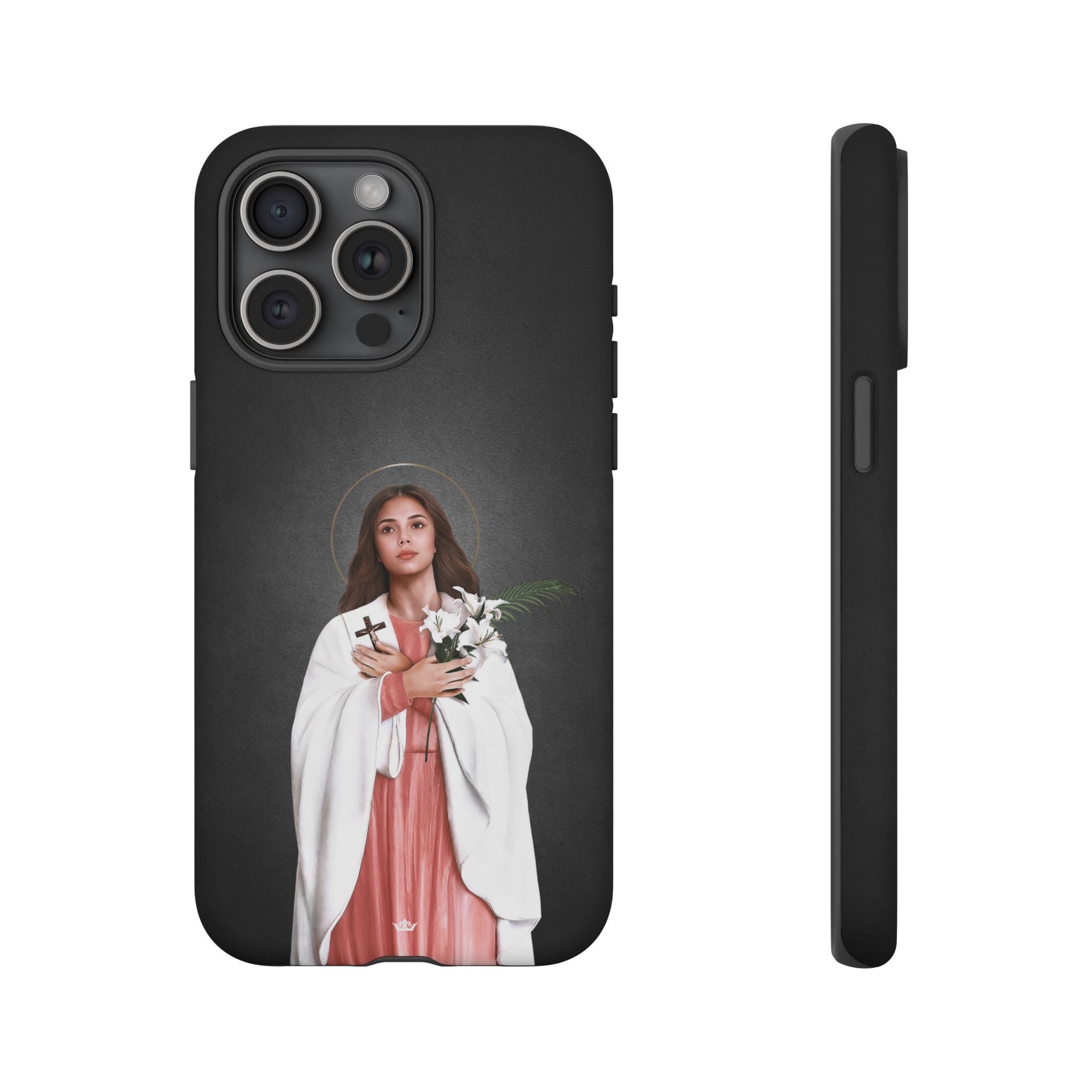 St. Maria Goretti Hard Phone Case (Dark) Copyright VENXARA