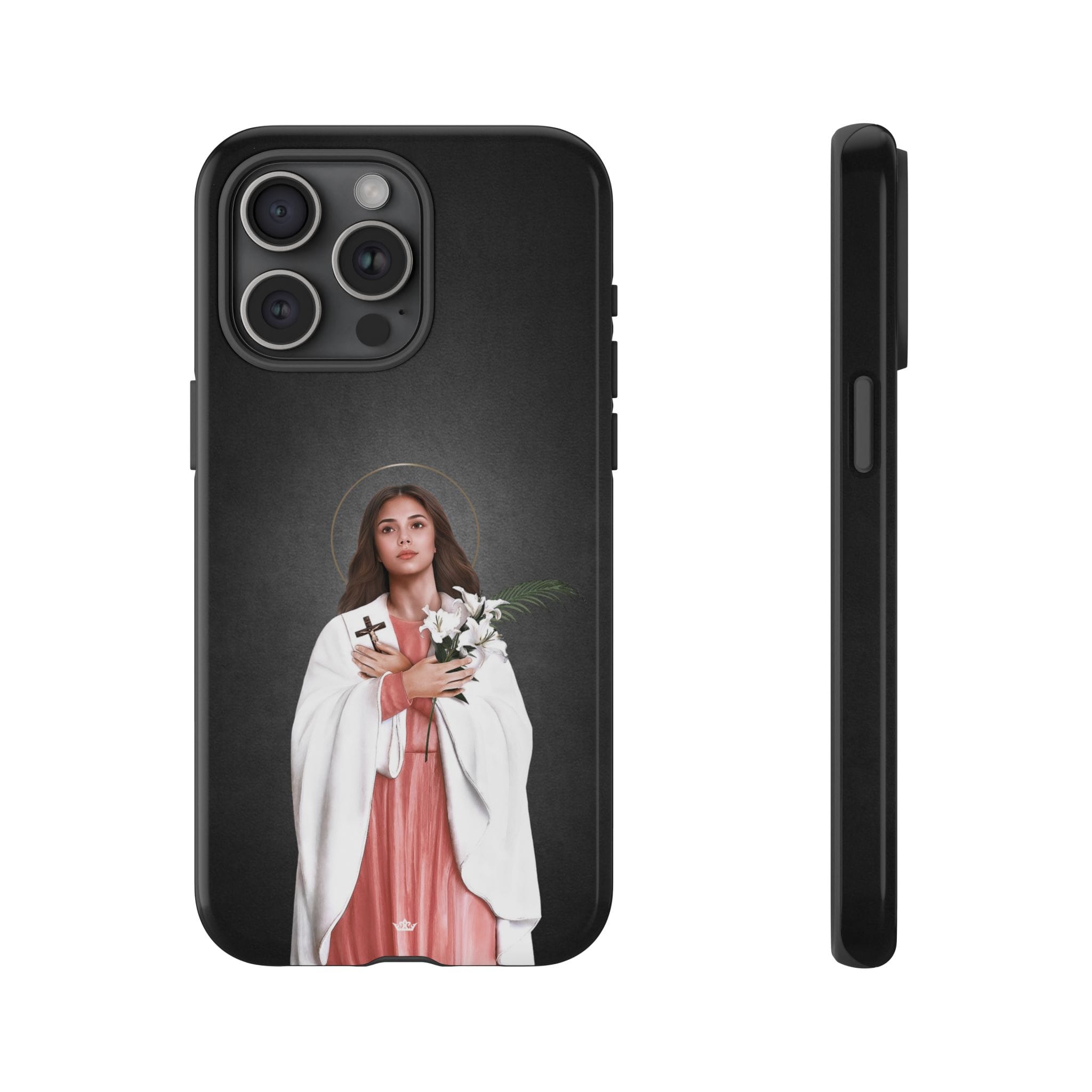 St. Maria Goretti Hard Phone Case (Dark) Copyright VENXARA
