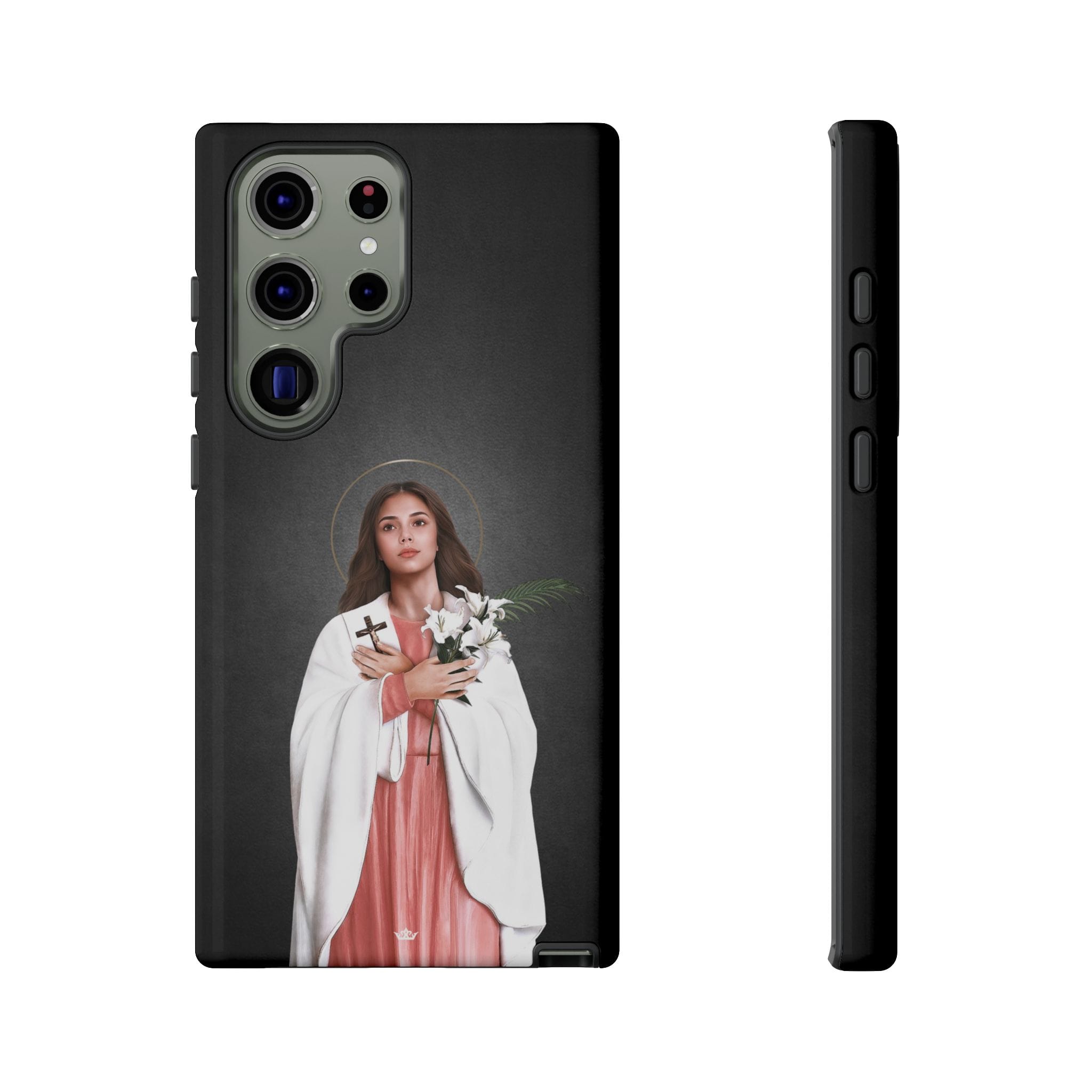 St. Maria Goretti Hard Phone Case (Dark) Copyright VENXARA