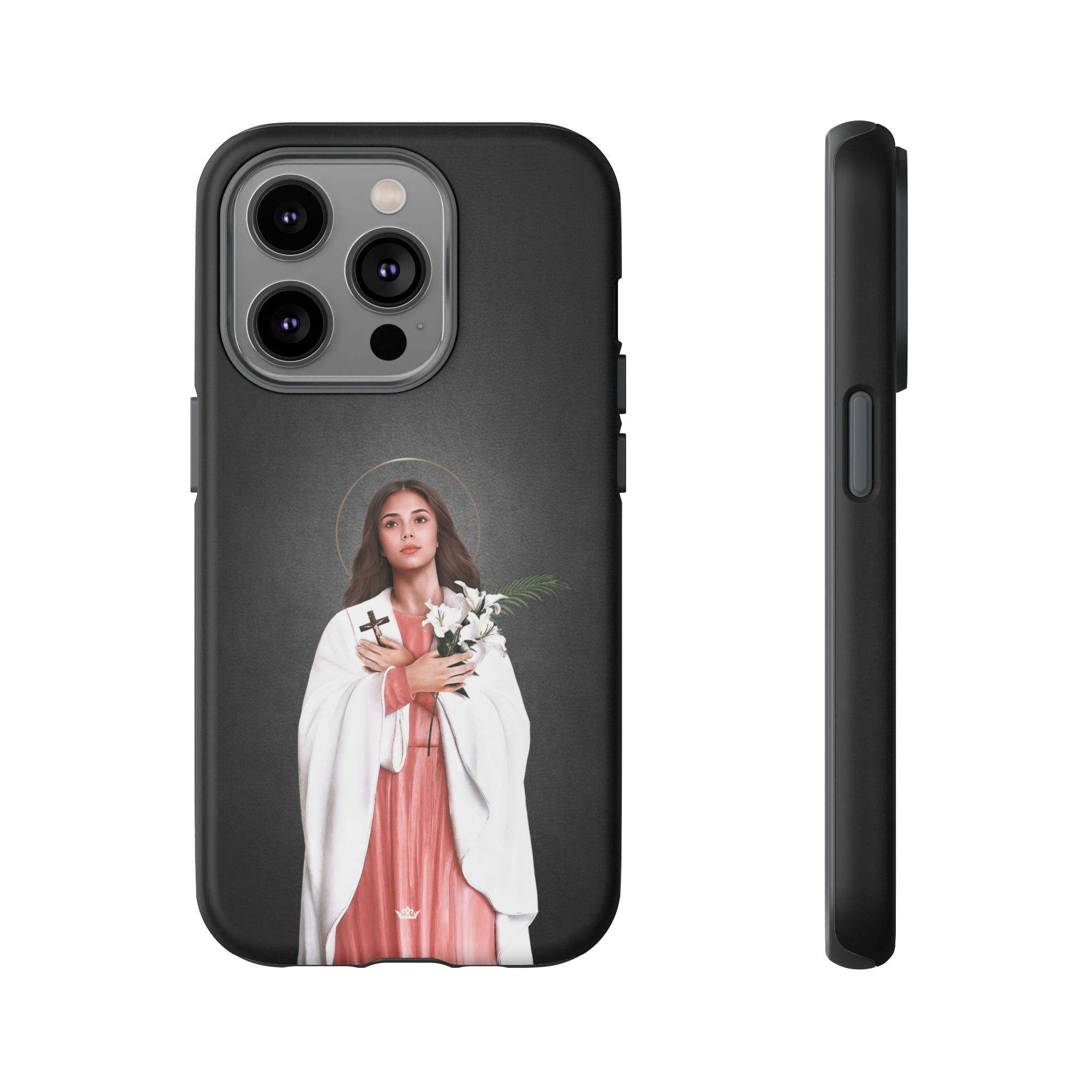 St. Maria Goretti Hard Phone Case (Dark) Copyright VENXARA