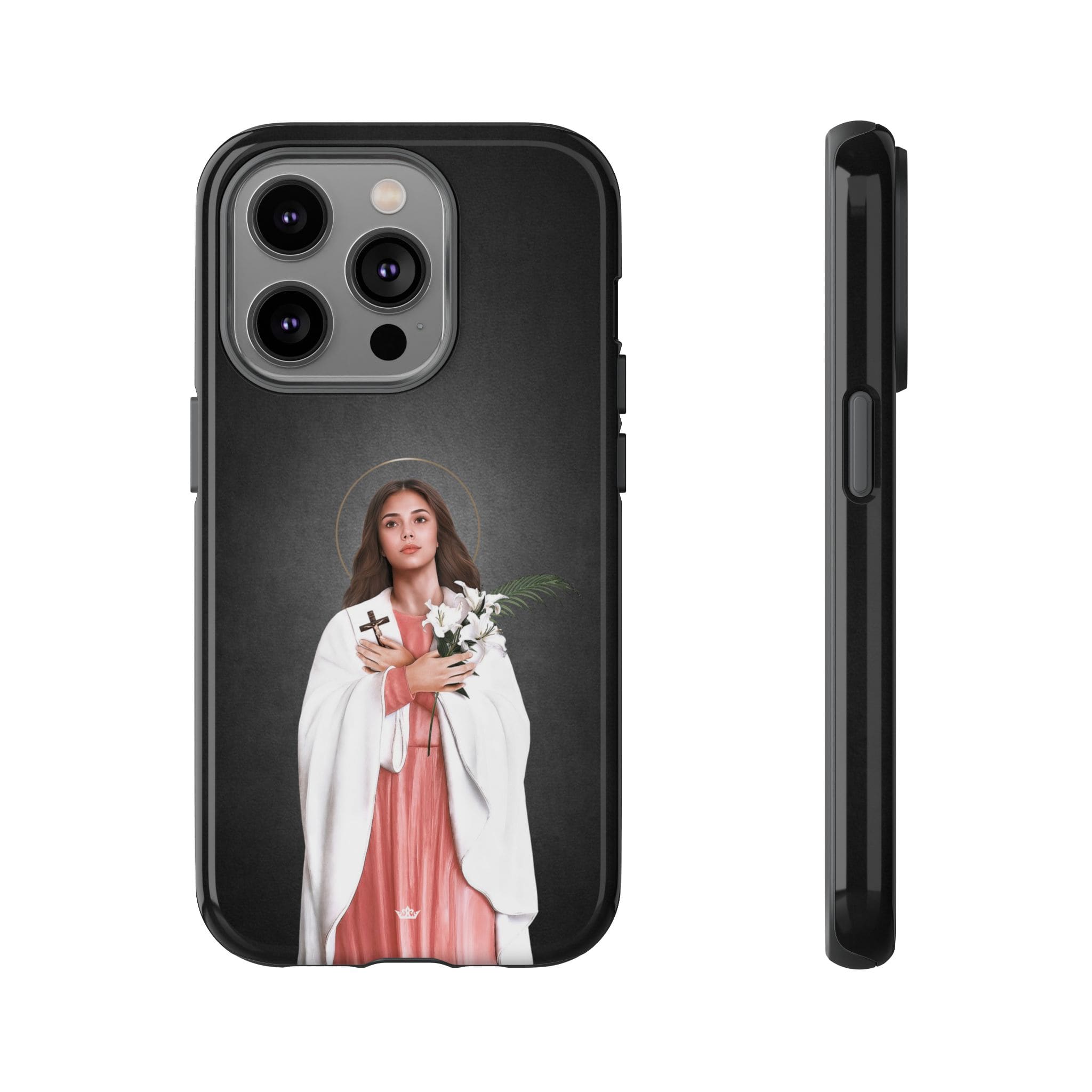 St. Maria Goretti Hard Phone Case (Dark) Copyright VENXARA