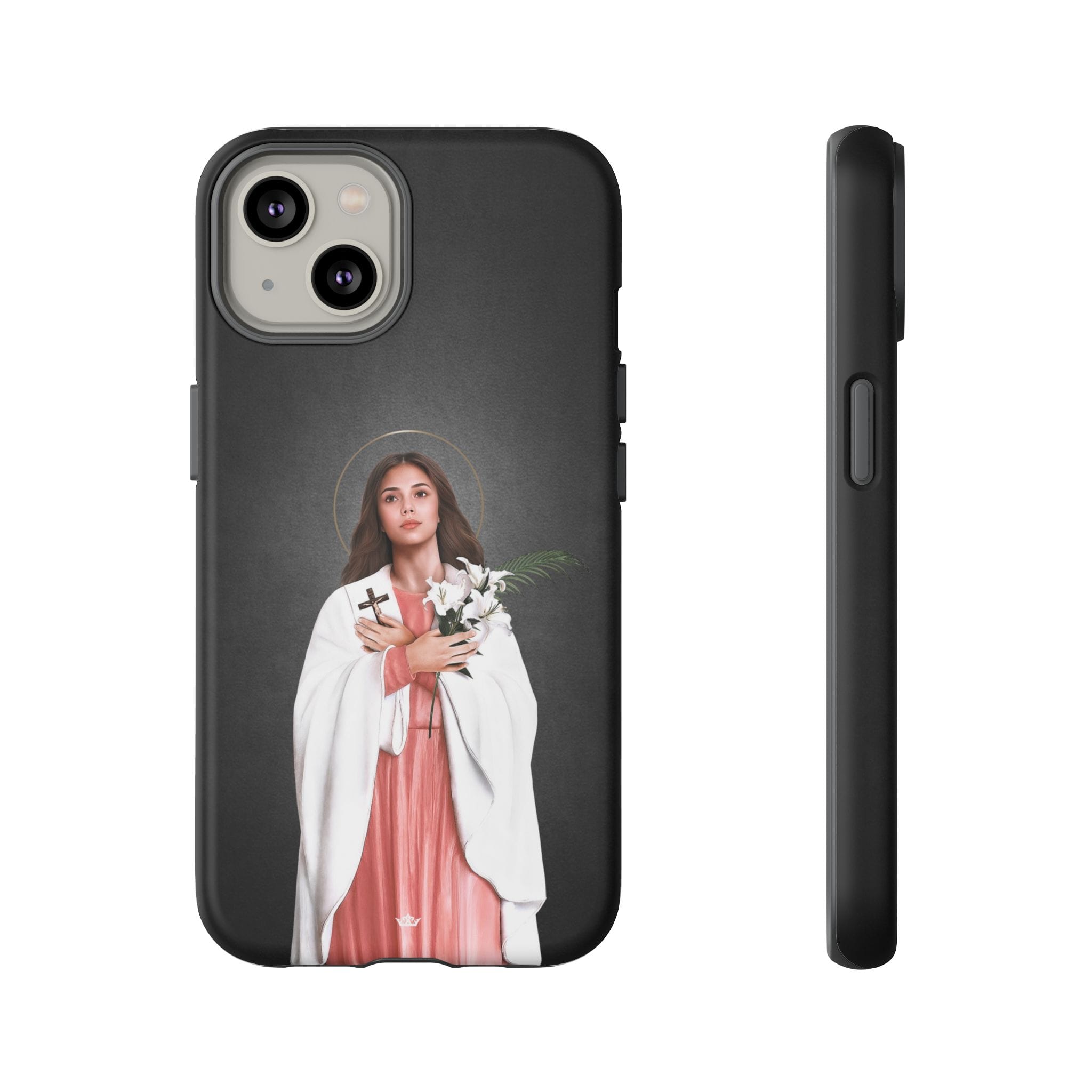 St. Maria Goretti Hard Phone Case (Dark) Copyright VENXARA