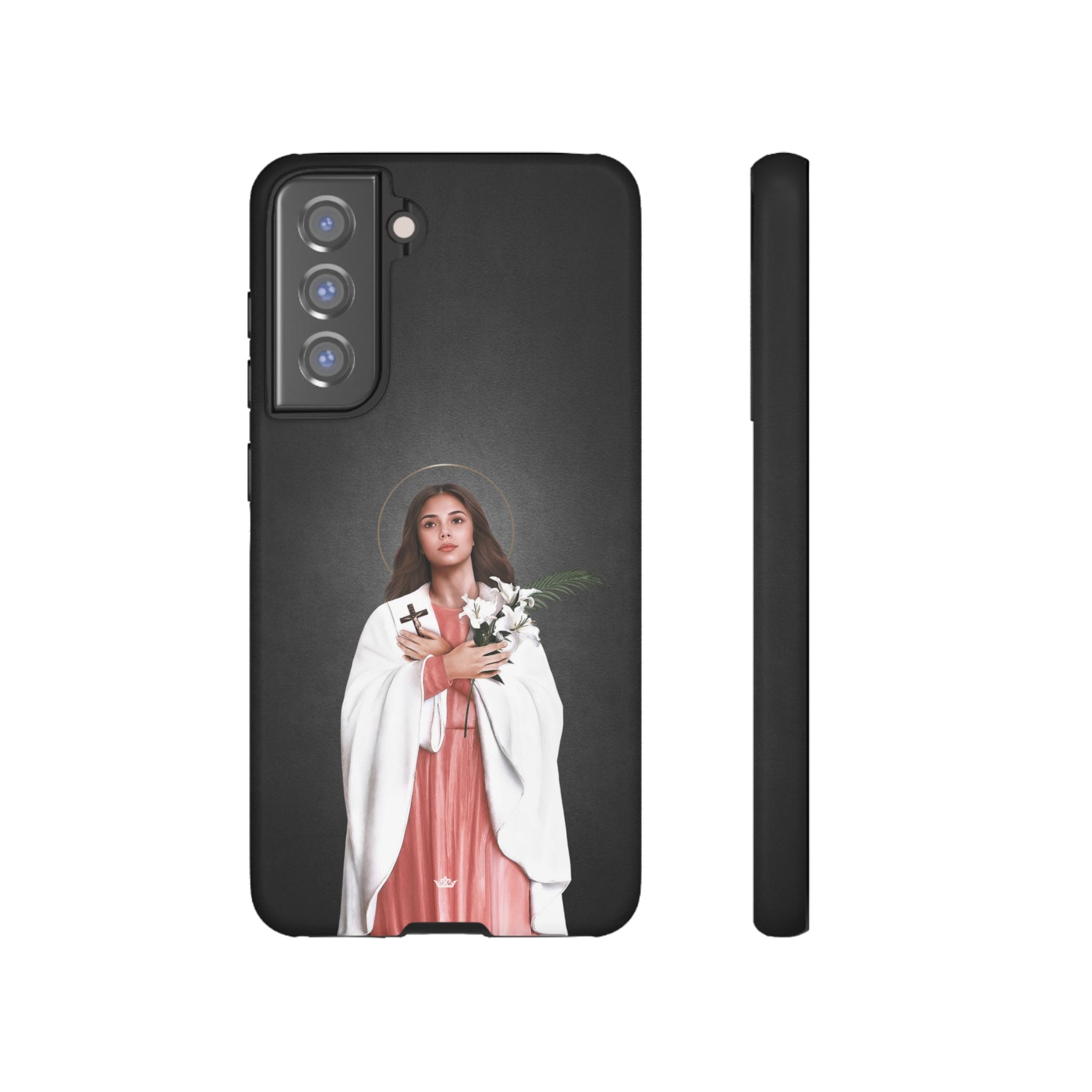 St. Maria Goretti Hard Phone Case (Dark) Copyright VENXARA