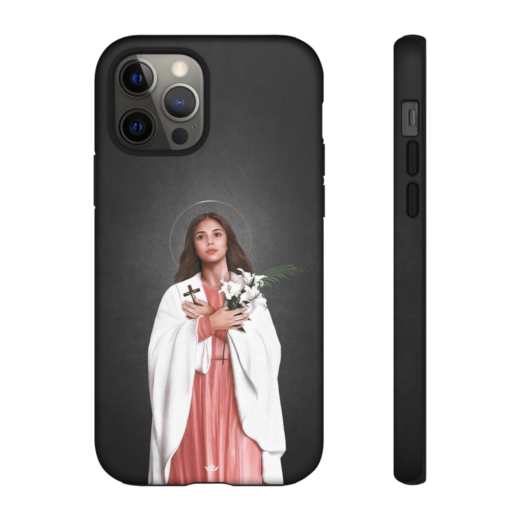 St. Maria Goretti Hard Phone Case (Dark) Copyright VENXARA