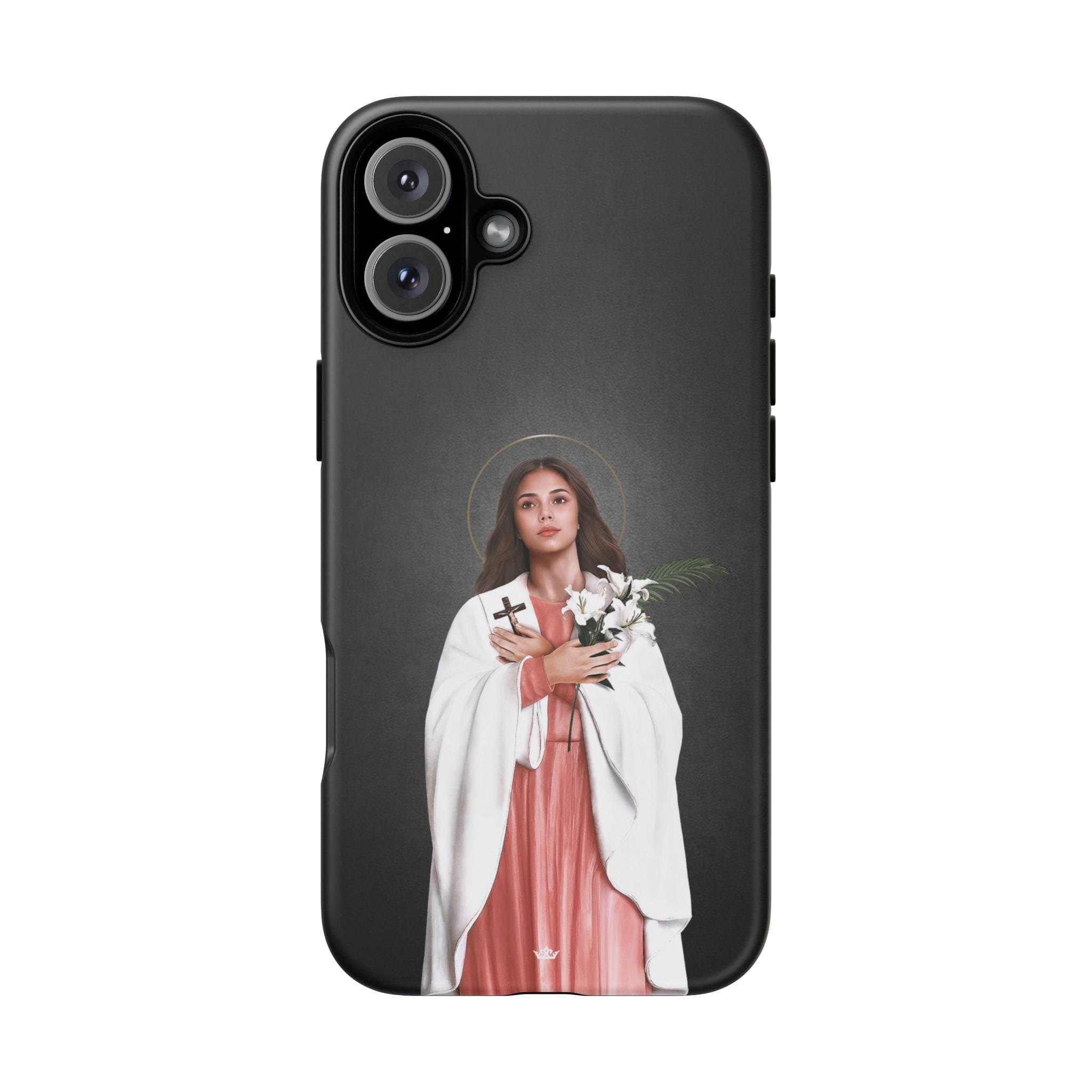 St. Maria Goretti Hard Phone Case (Dark) Copyright VENXARA