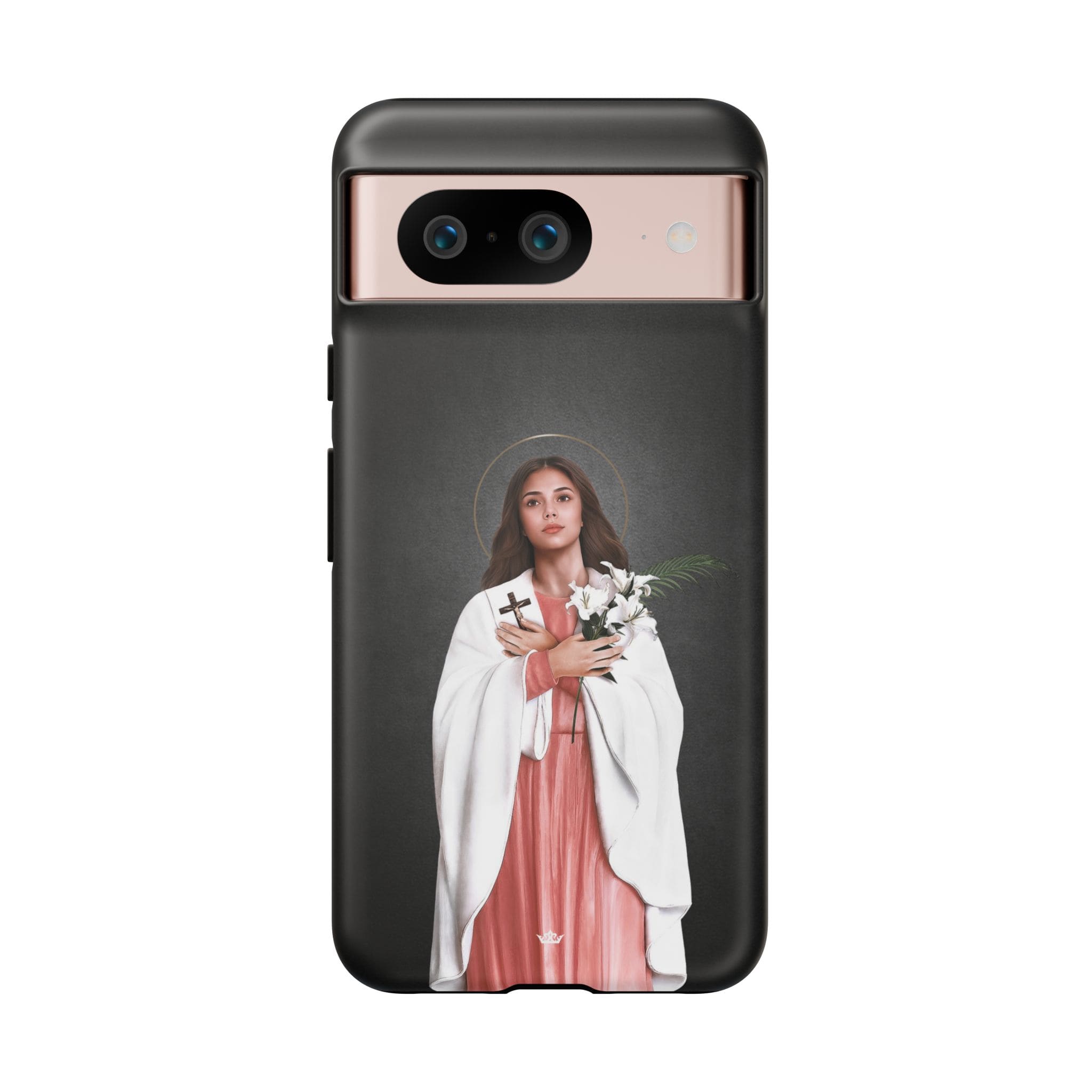 St. Maria Goretti Hard Phone Case (Dark) Copyright VENXARA