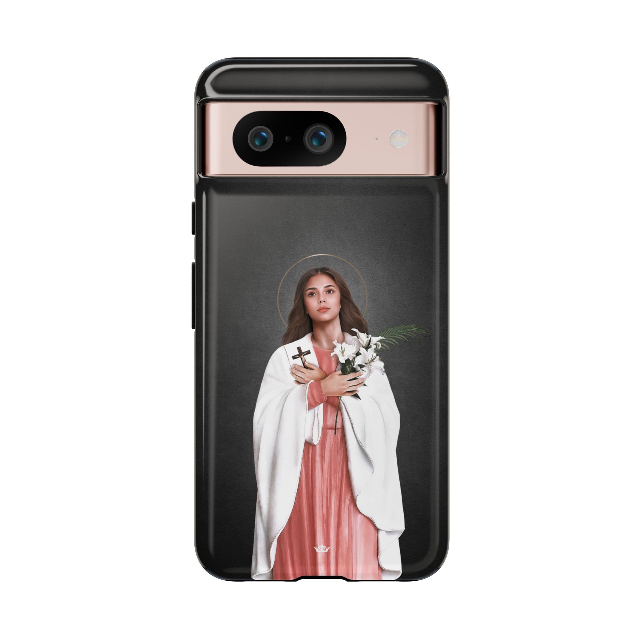 St. Maria Goretti Hard Phone Case (Dark) Copyright VENXARA