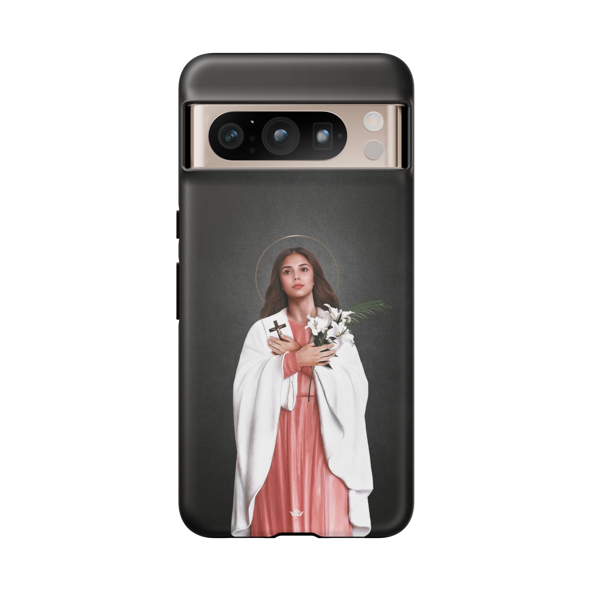 St. Maria Goretti Hard Phone Case (Dark) Copyright VENXARA