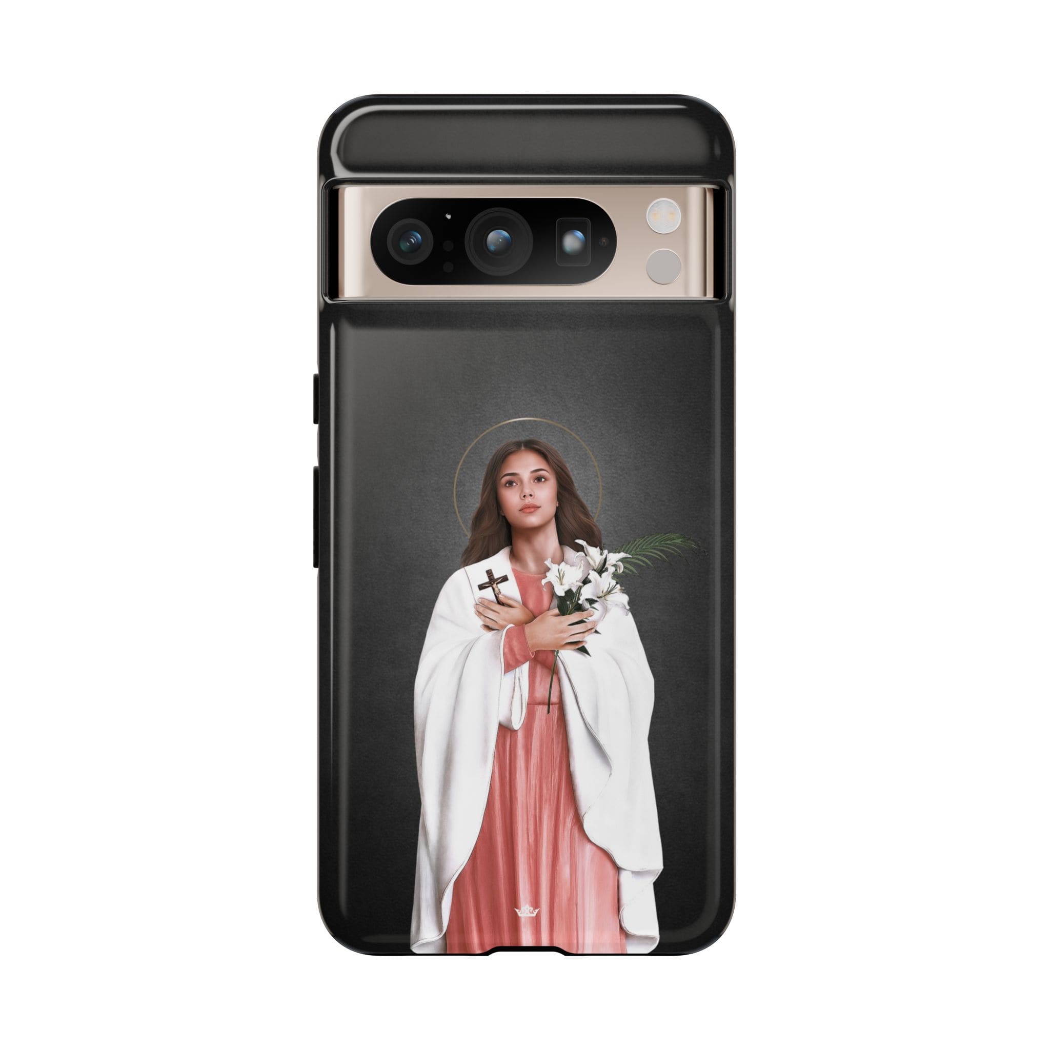 St. Maria Goretti Hard Phone Case (Dark) Copyright VENXARA