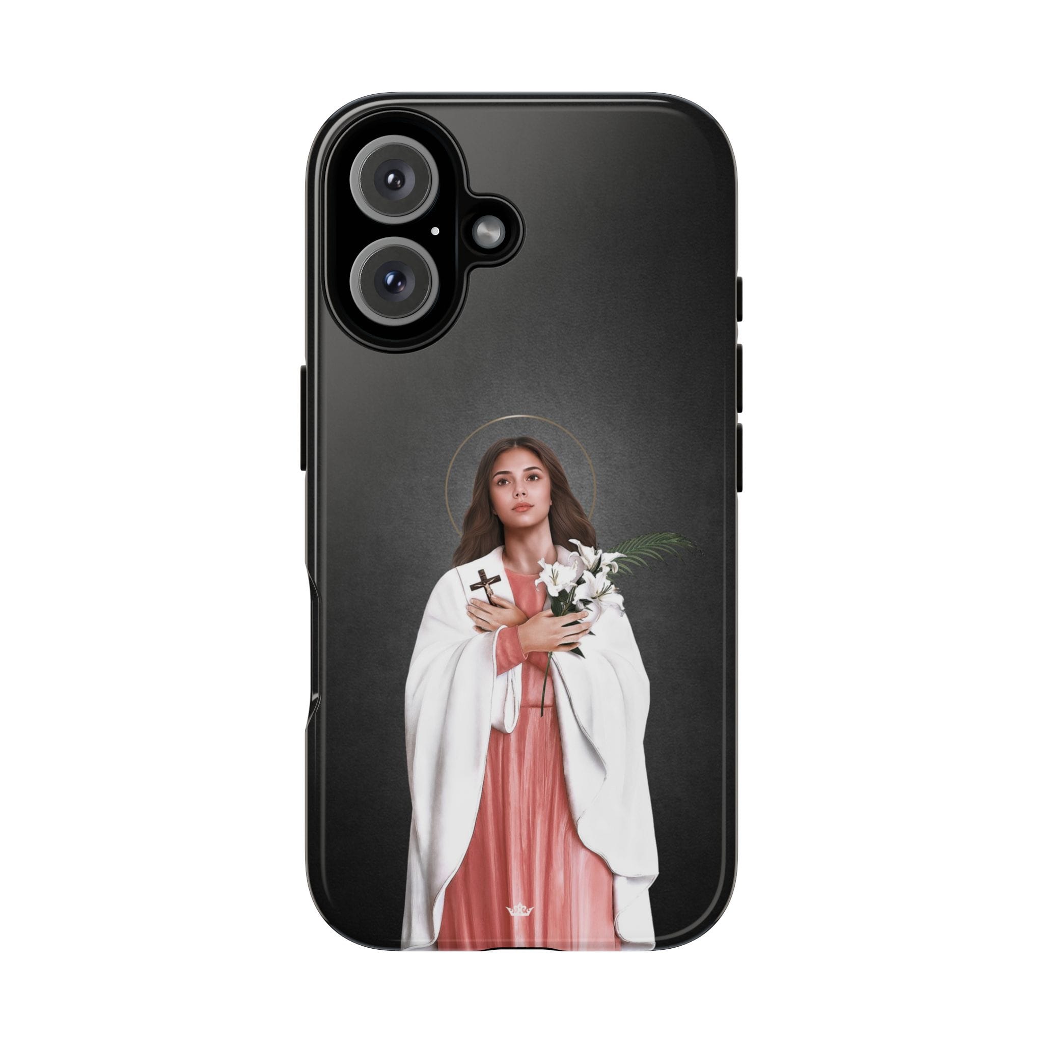 St. Maria Goretti Hard Phone Case (Dark) Copyright VENXARA