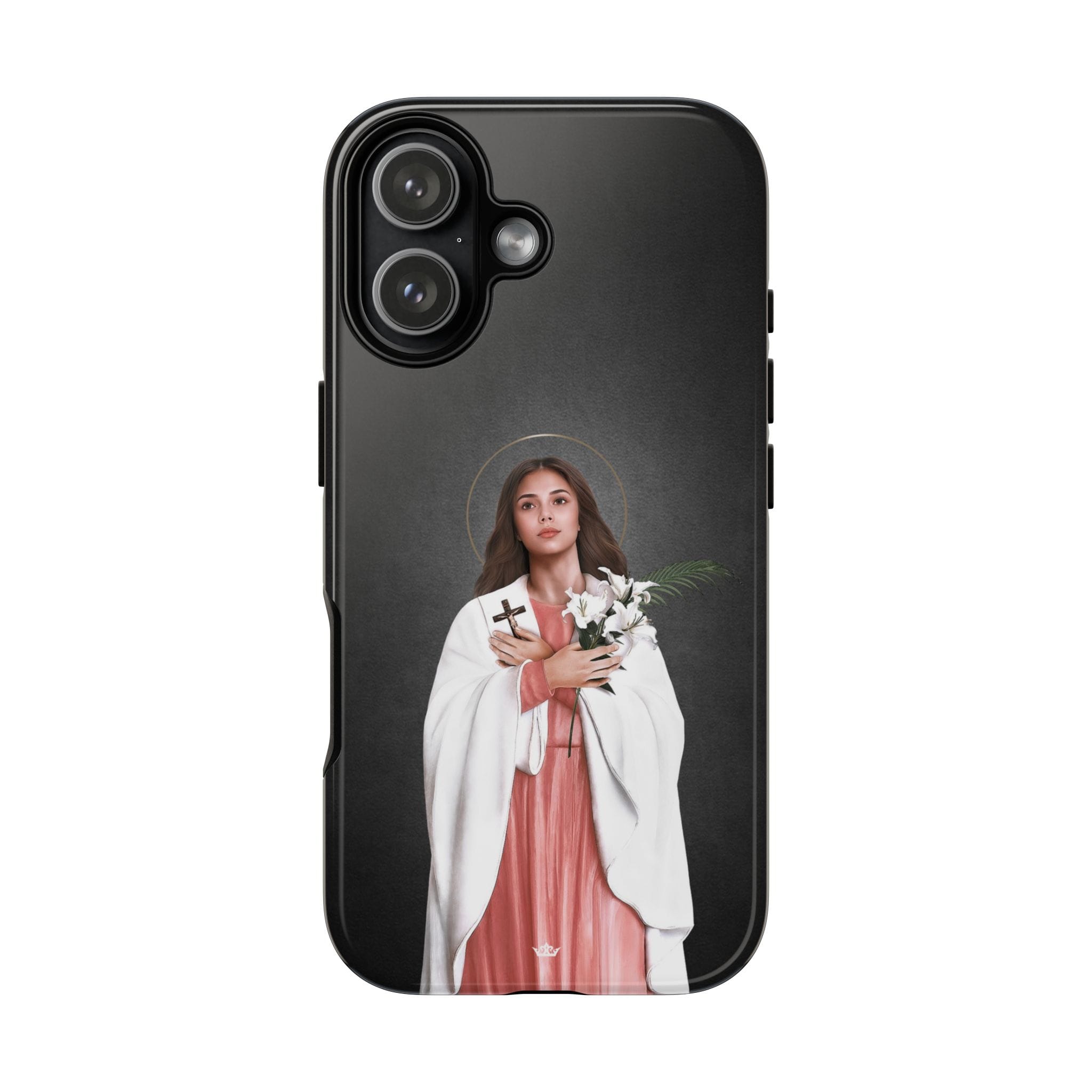 St. Maria Goretti Hard Phone Case (Dark) Copyright VENXARA