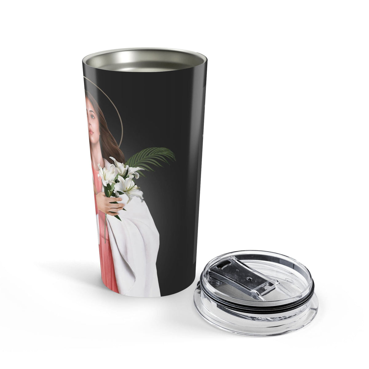 St. Maria Goretti Lord's Prayer Tumbler (Ash 20 oz) Copyright VENXARA