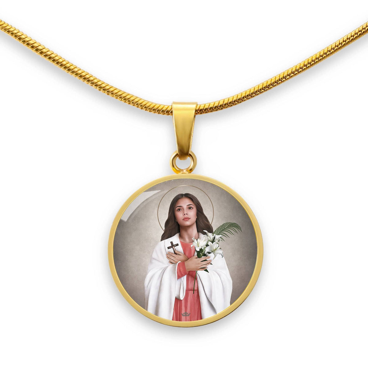 St. Maria Goretti Pendant Necklace Copyright VENXARA