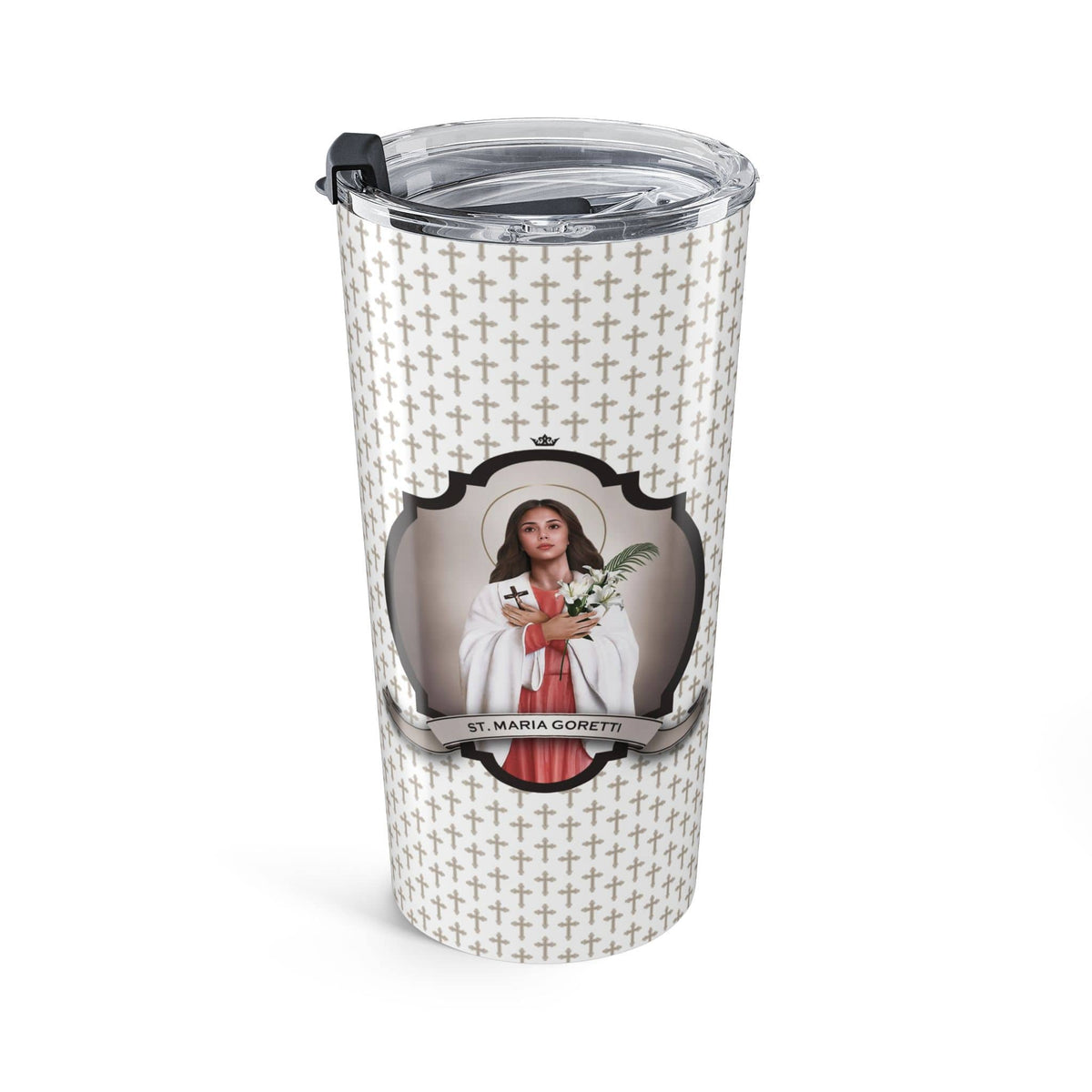 St. Maria Goretti Tumbler (Crosses 20 oz) Copyright VENXARA