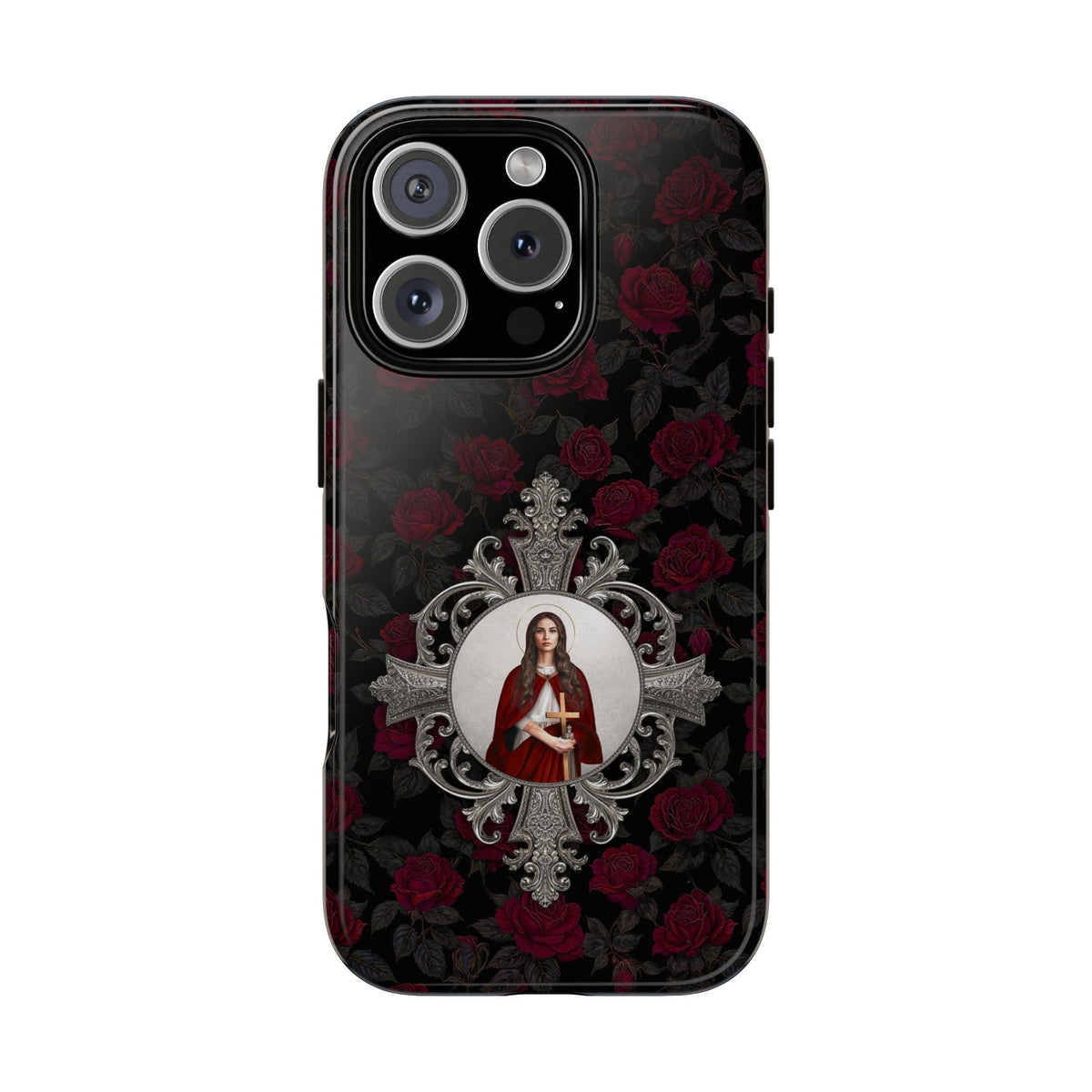 St. Mary Magdalene Hard Phone Case (Roses) Copyright VENXARA