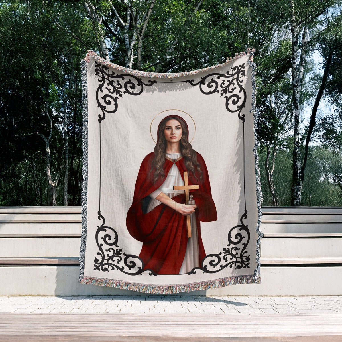 St. Mary Magdalene Woven Blanket Copyright VENXARA