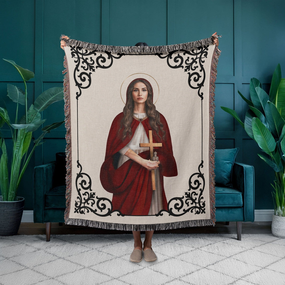 St. Mary Magdalene Woven Blanket Copyright VENXARA