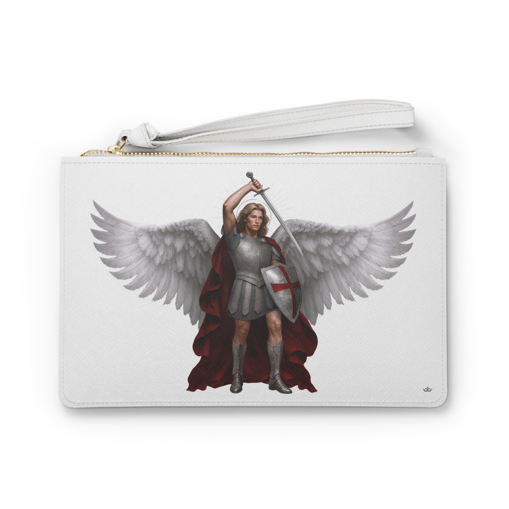 St. Michael the Archangel Clutch Pouch (Blanc) - VENXARA