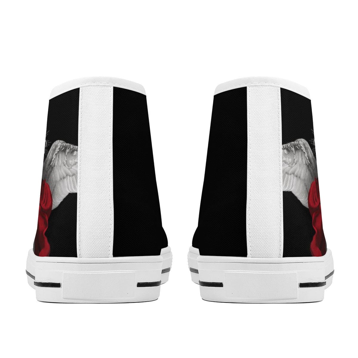 St. Michael the Archangel Comfort Canvas High Top Shoes (Black/White) Copyright VENXARA
