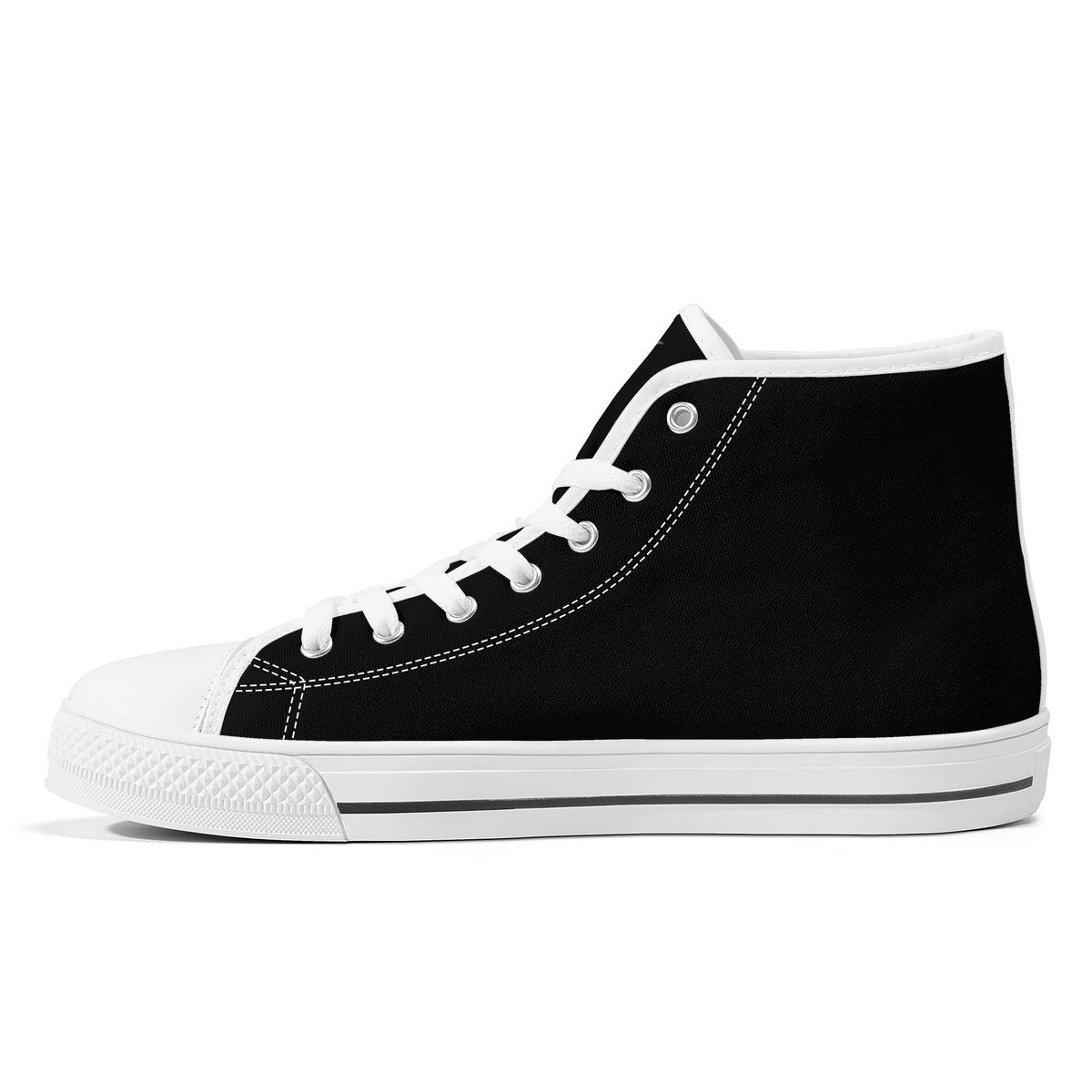 St. Michael the Archangel Comfort Canvas High Top Shoes (Black/White) - VENXARA®