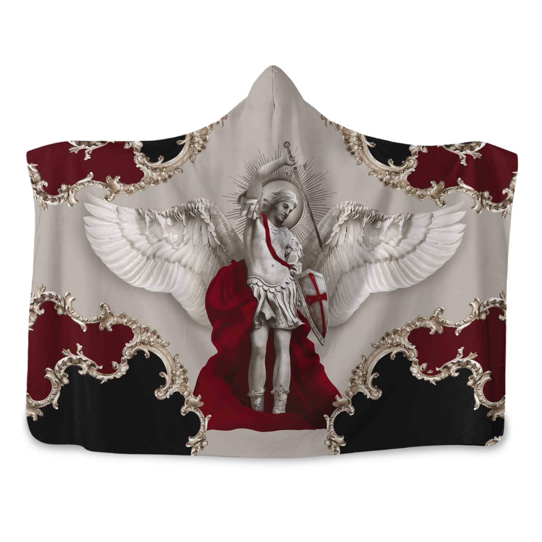 St. Michael the Archangel Hooded Blanket (Baroque) - VENXARA®