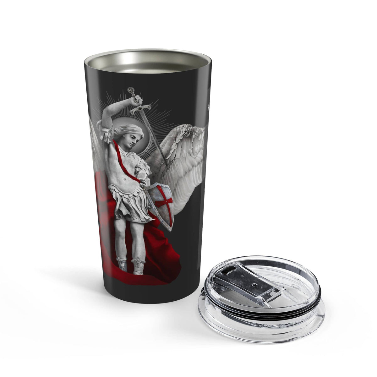 St. Michael the Archangel Prayer Tumbler (Ash 20 oz) Copyright VENXARA