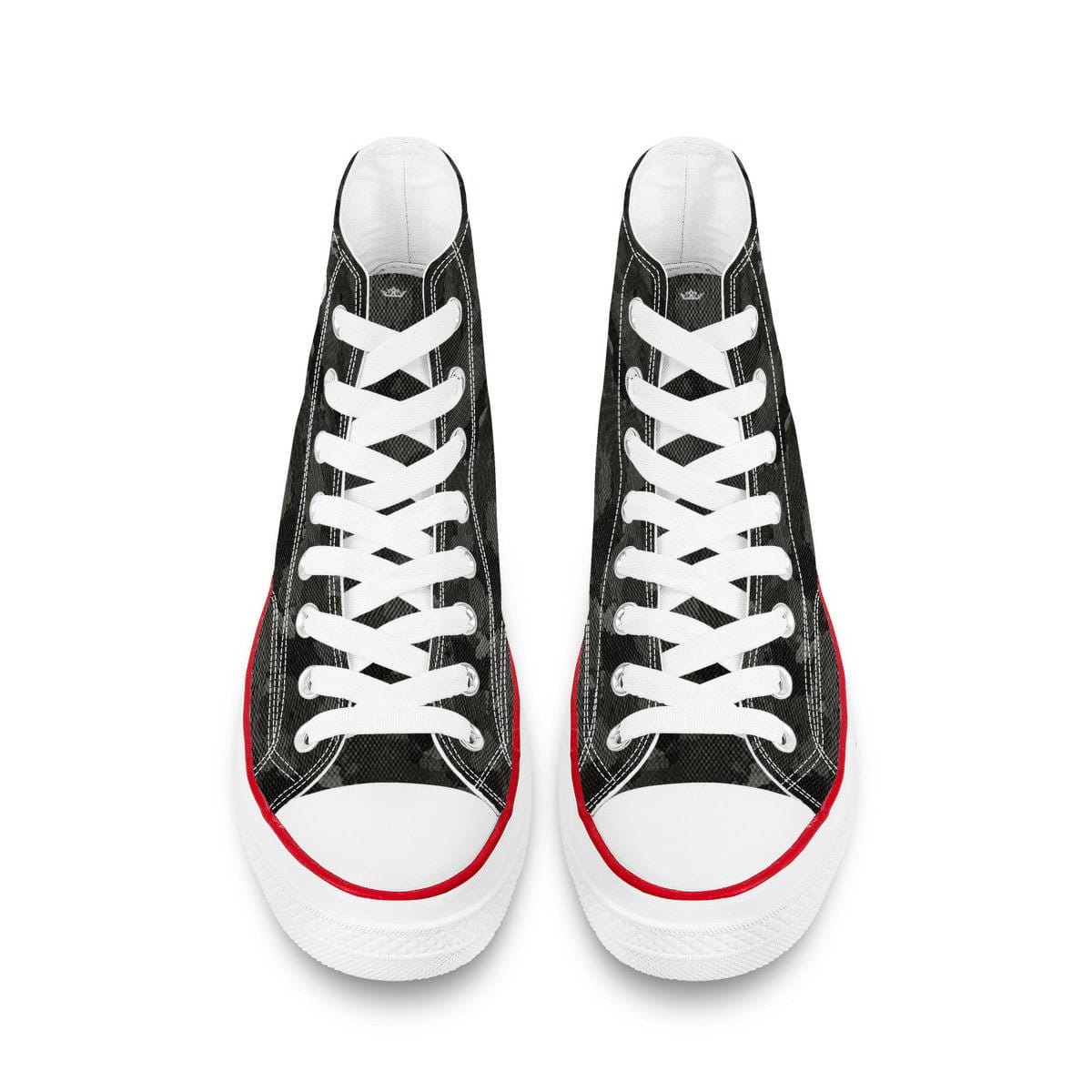 St. Michael the Archangel Victorious Classic Canvas High Top Shoes (Black Camo) Copyright VENXARA