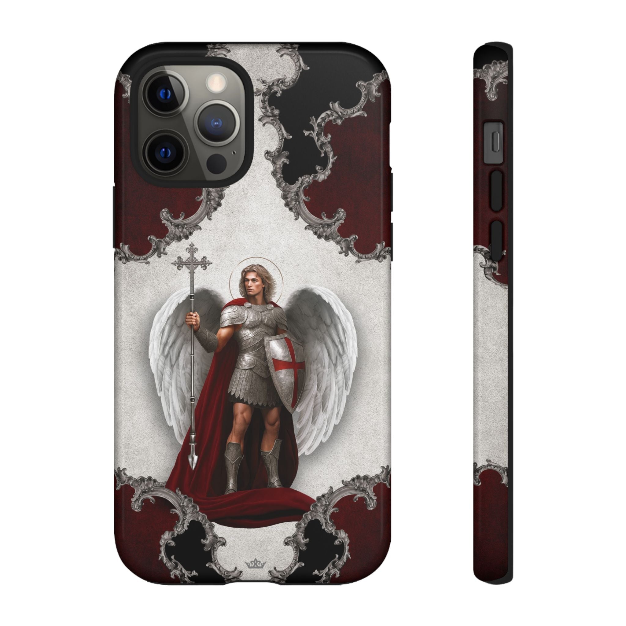 St. Michael the Archangel Victorious Hard Phone Case (Baroque) - Venxara