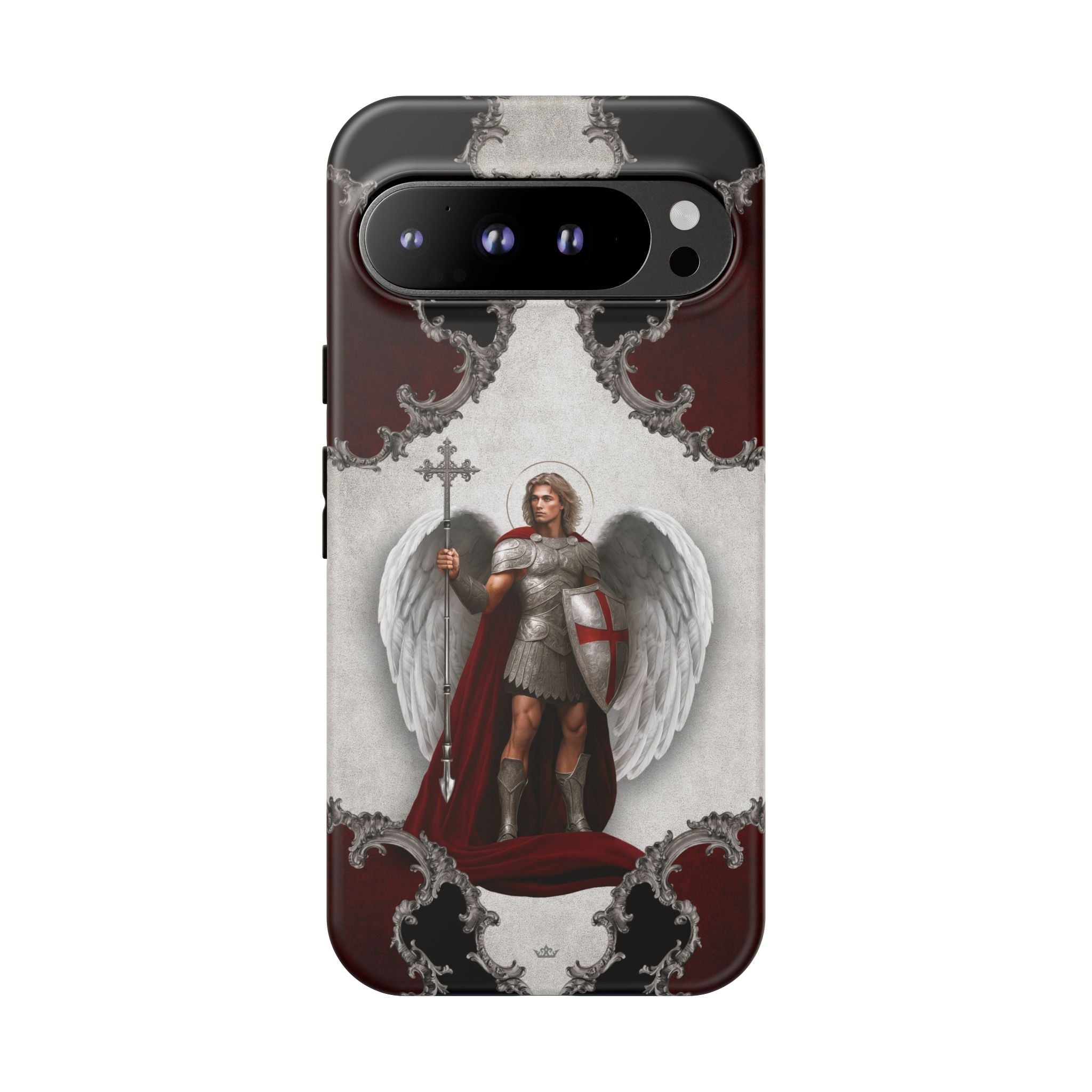 St. Michael the Archangel Victorious Hard Phone Case (Baroque) - Venxara