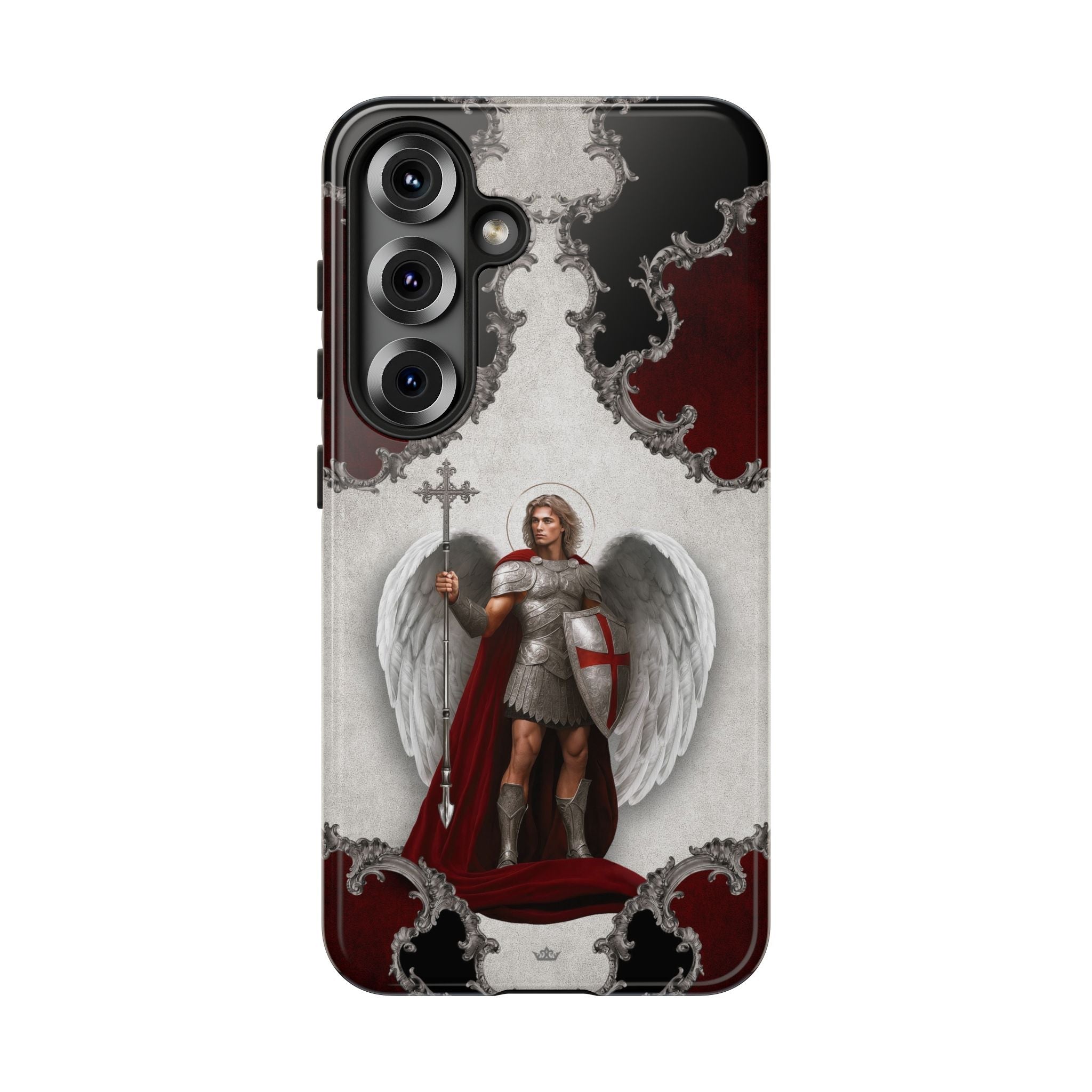 St. Michael the Archangel Victorious Hard Phone Case (Baroque) - Venxara
