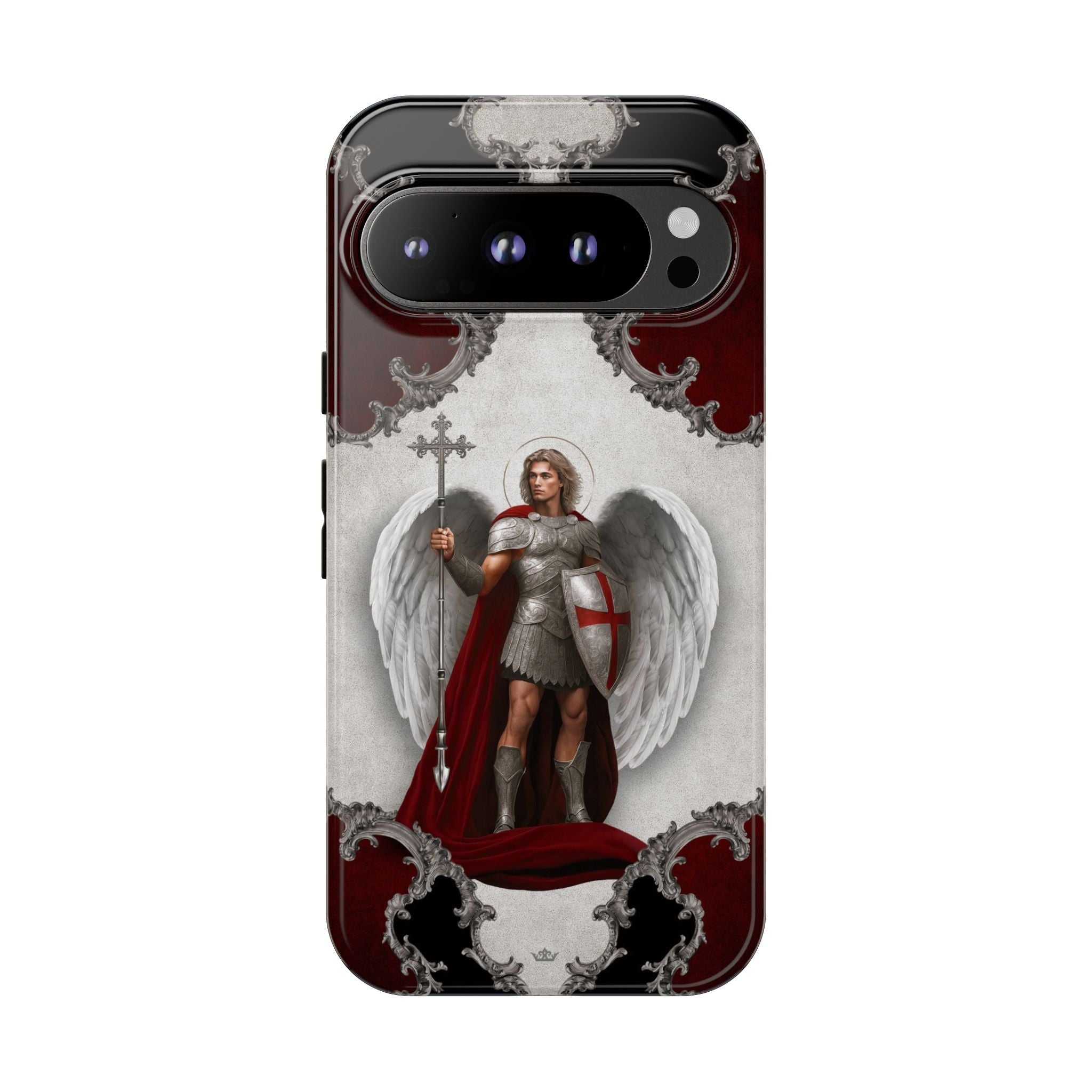 St. Michael the Archangel Victorious Hard Phone Case (Baroque) - Venxara