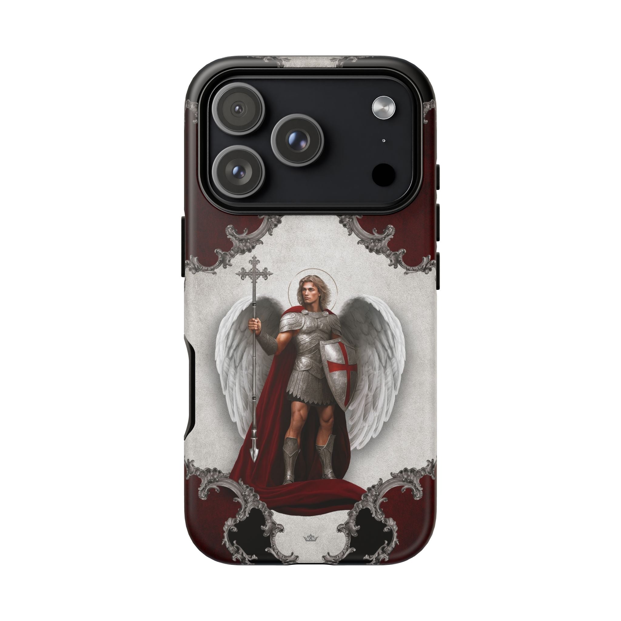 St. Michael the Archangel Victorious Hard Phone Case (Baroque) - Venxara