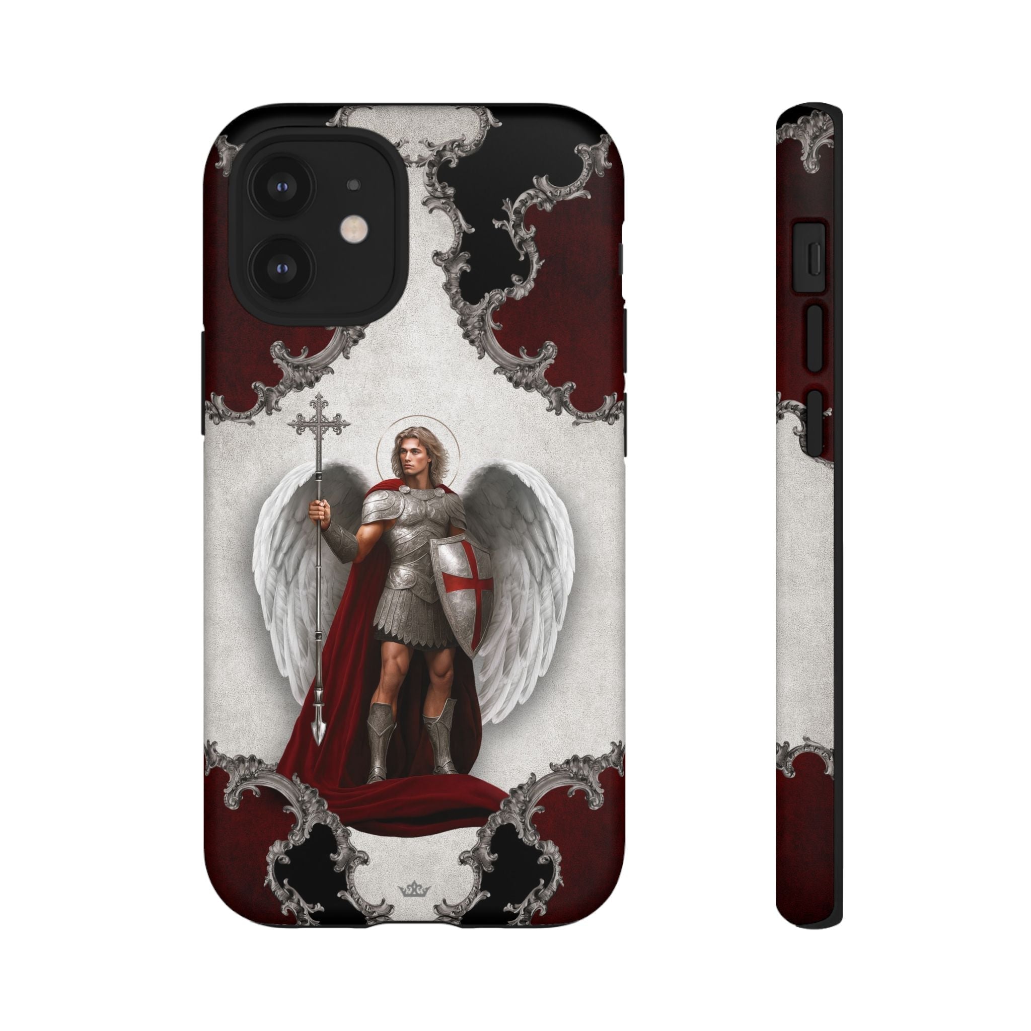 St. Michael the Archangel Victorious Hard Phone Case (Baroque) - Venxara