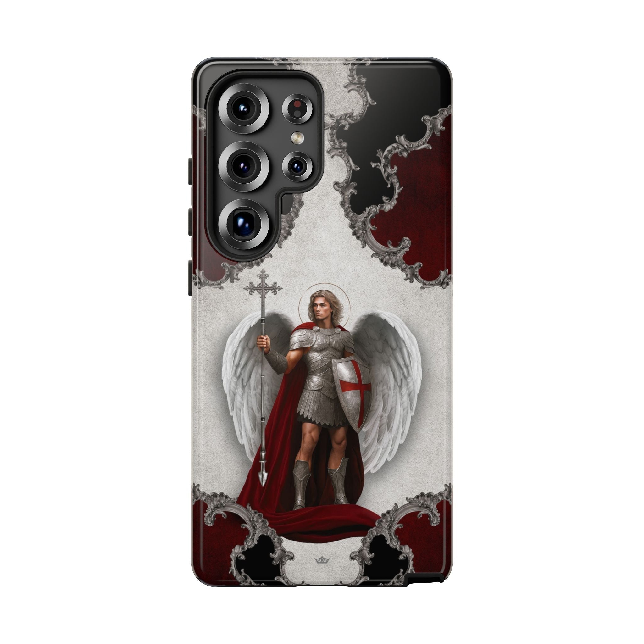 St. Michael the Archangel Victorious Hard Phone Case (Baroque) - Venxara