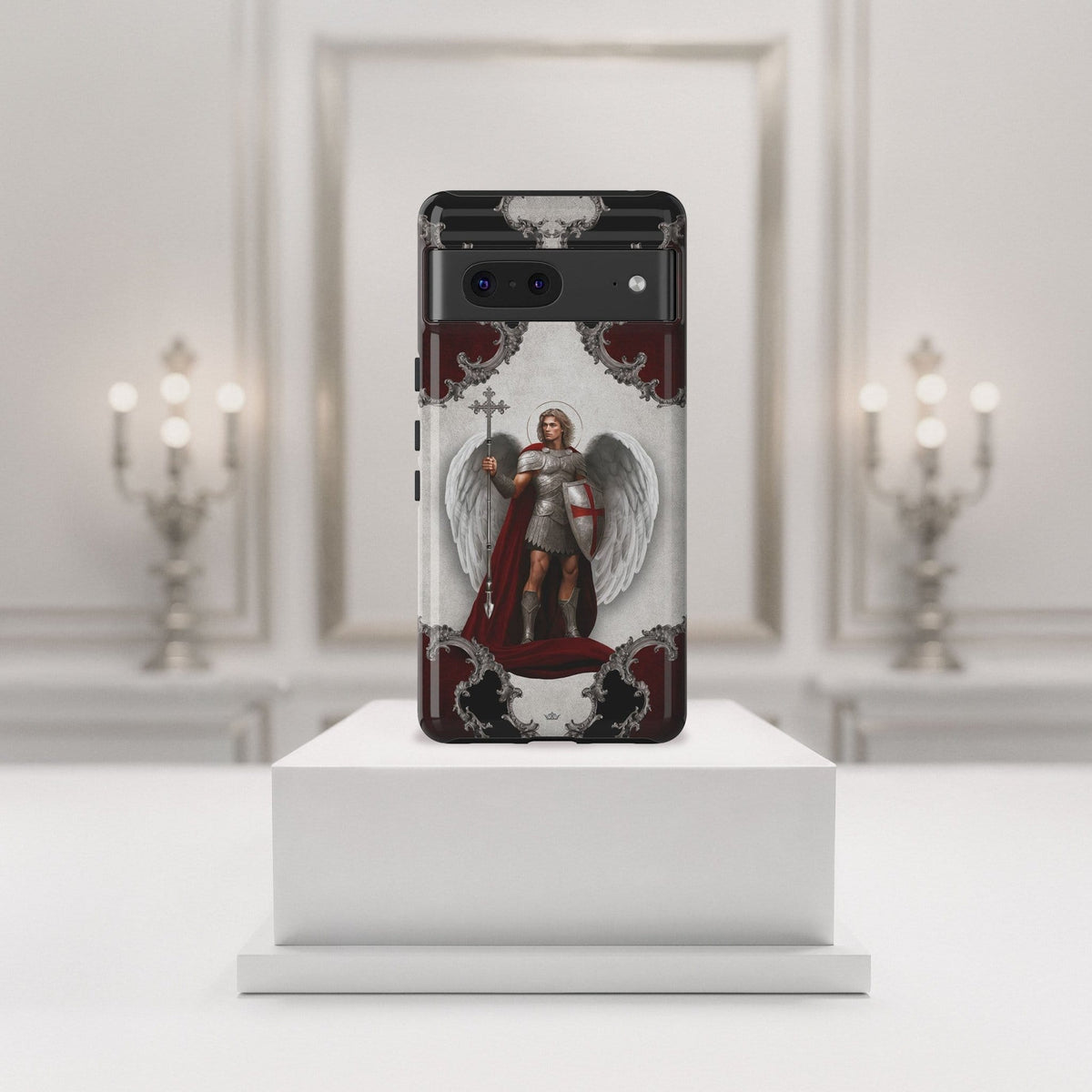 St. Michael the Archangel Victorious Hard Phone Case (Baroque) Copyright VENXARA