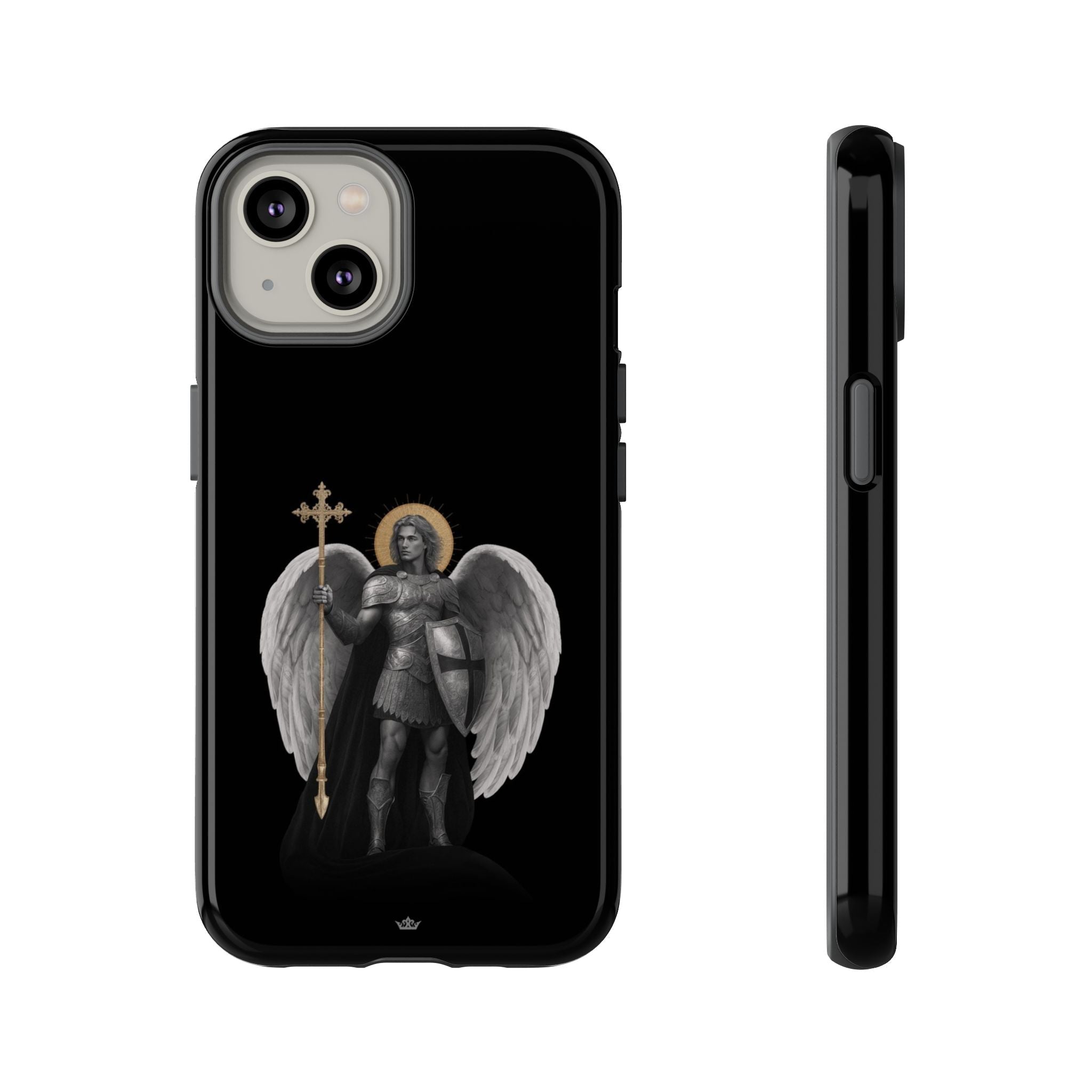 St. Michael the Archangel Victorious Hard Phone Case (Dark Night) - VENXARA