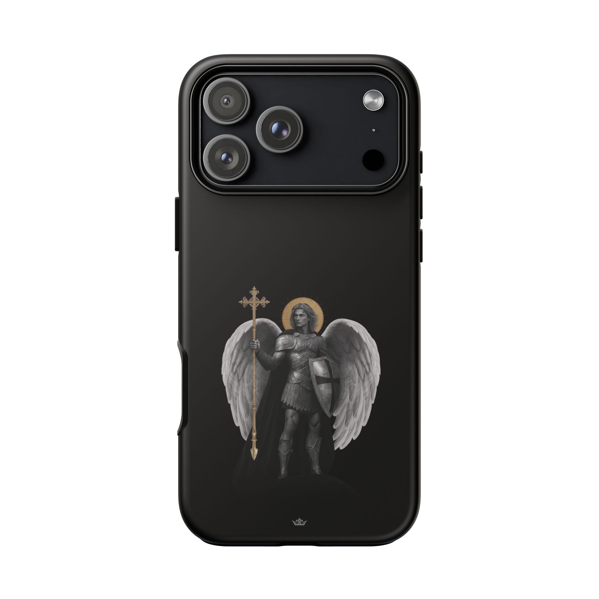 St. Michael the Archangel Victorious Hard Phone Case (Dark Night) - VENXARA