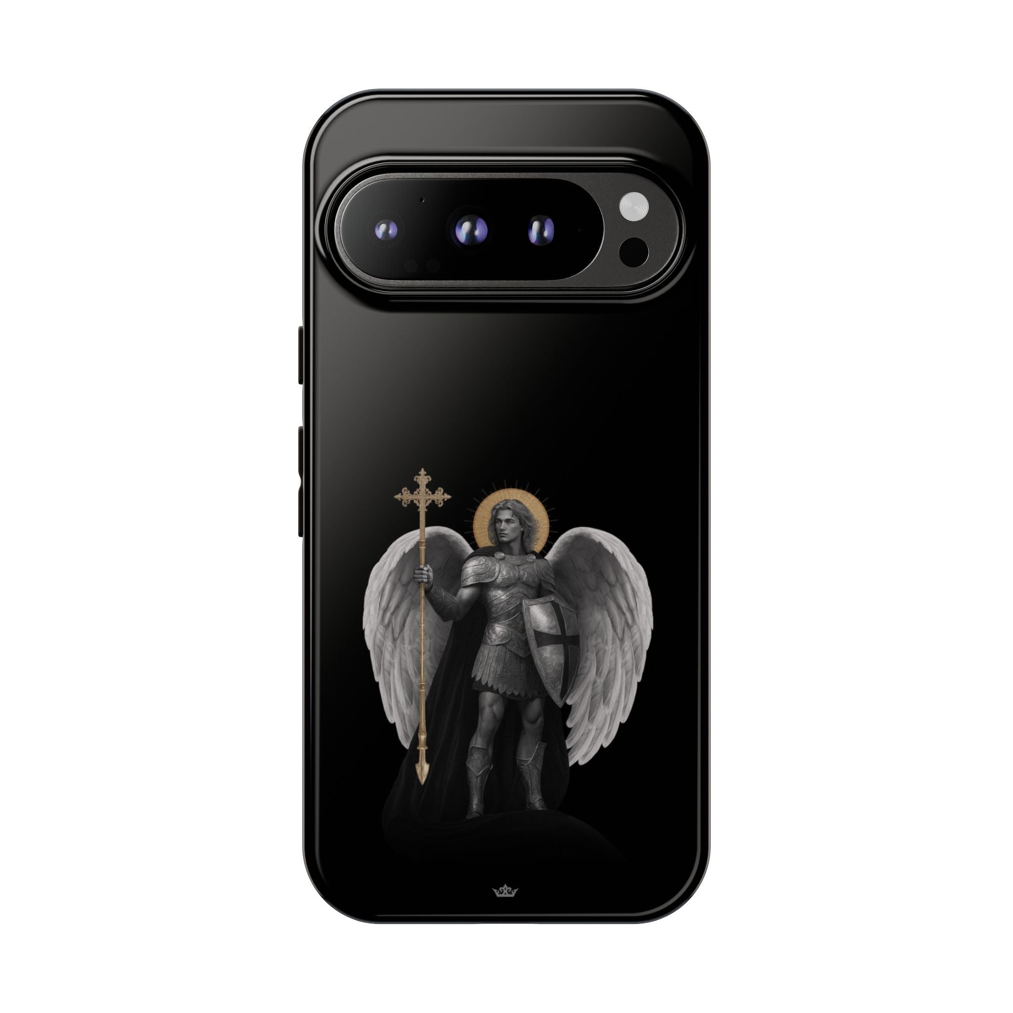 St. Michael the Archangel Victorious Hard Phone Case (Dark Night) - VENXARA