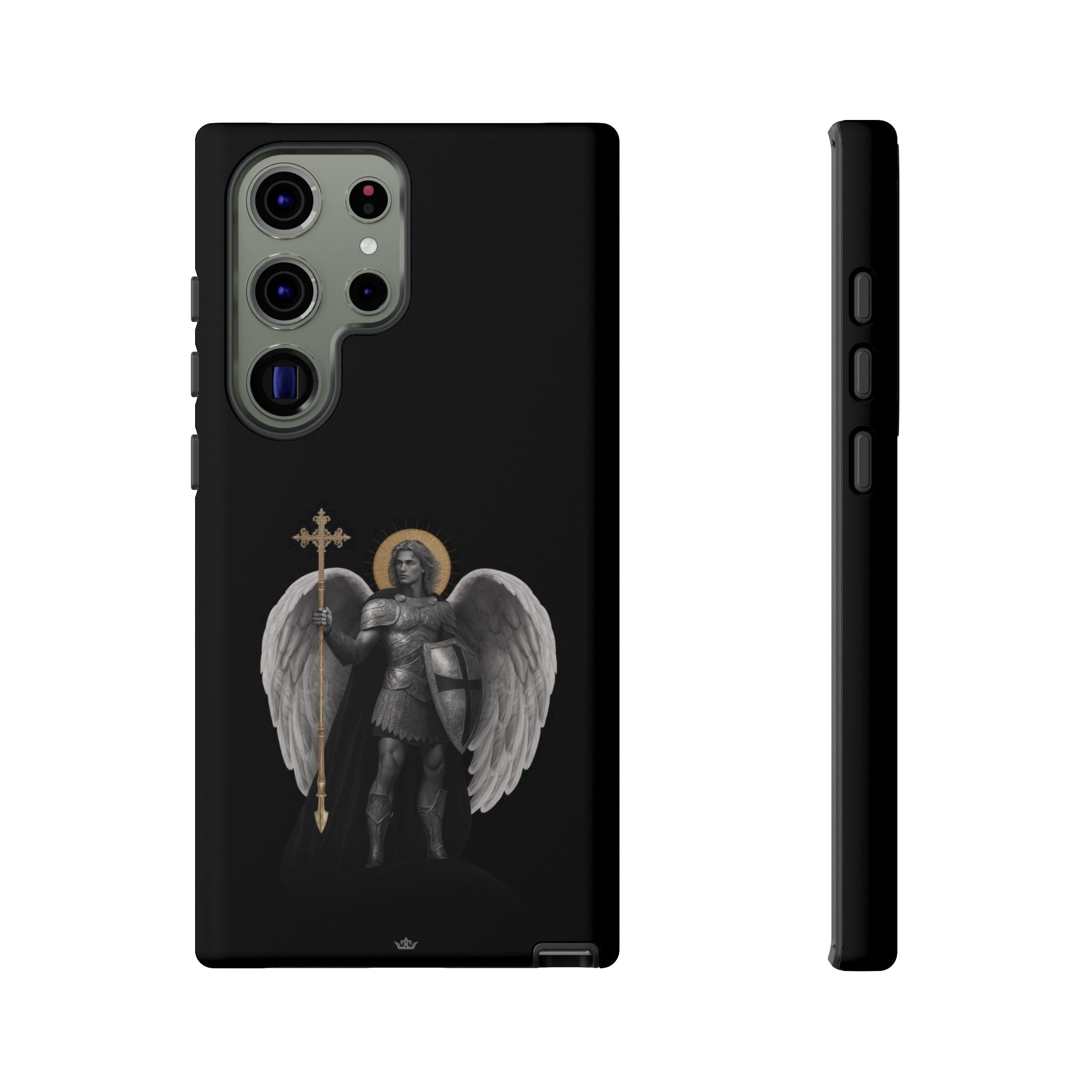 St. Michael the Archangel Victorious Hard Phone Case (Dark Night) - VENXARA