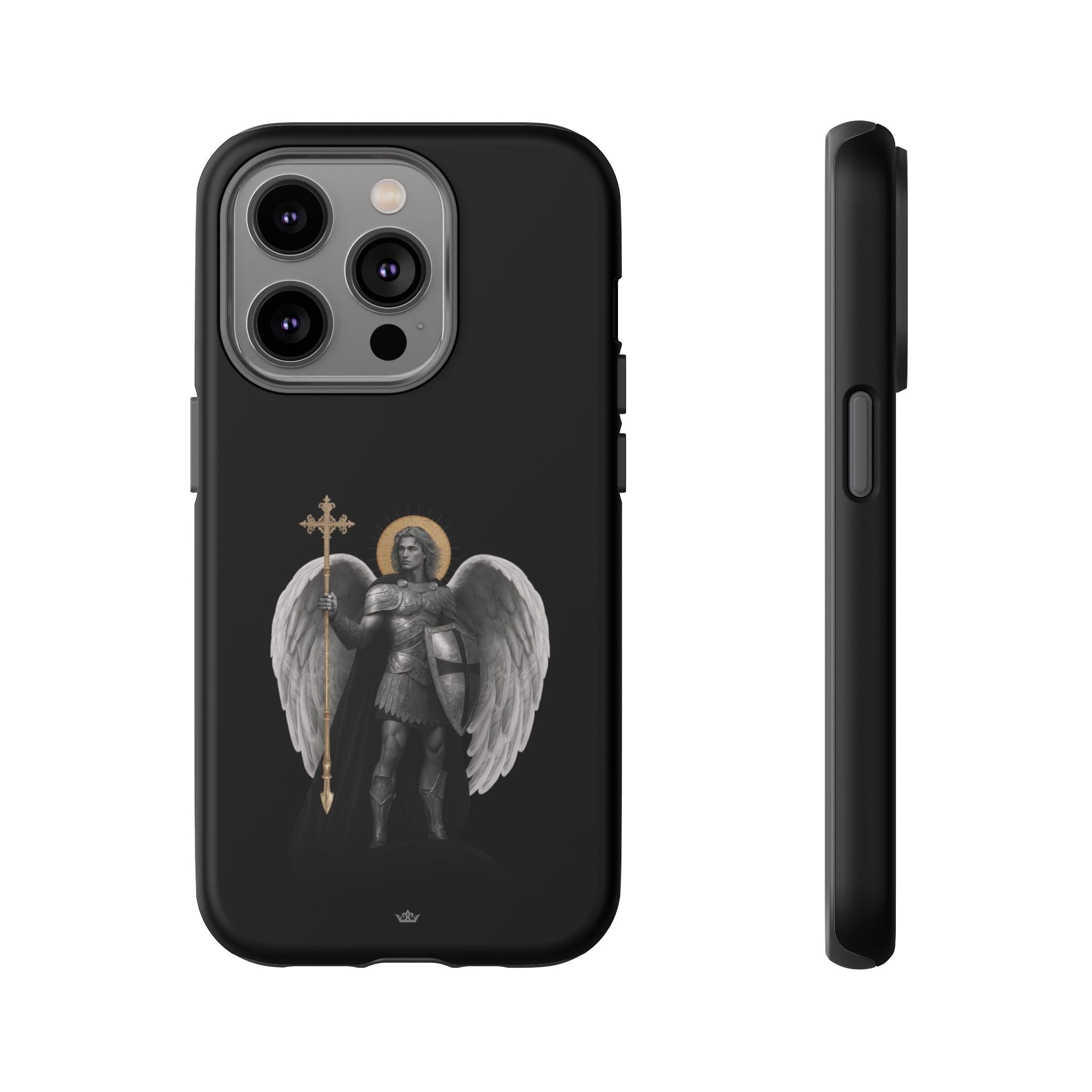 St. Michael the Archangel Victorious Hard Phone Case (Dark Night) - VENXARA