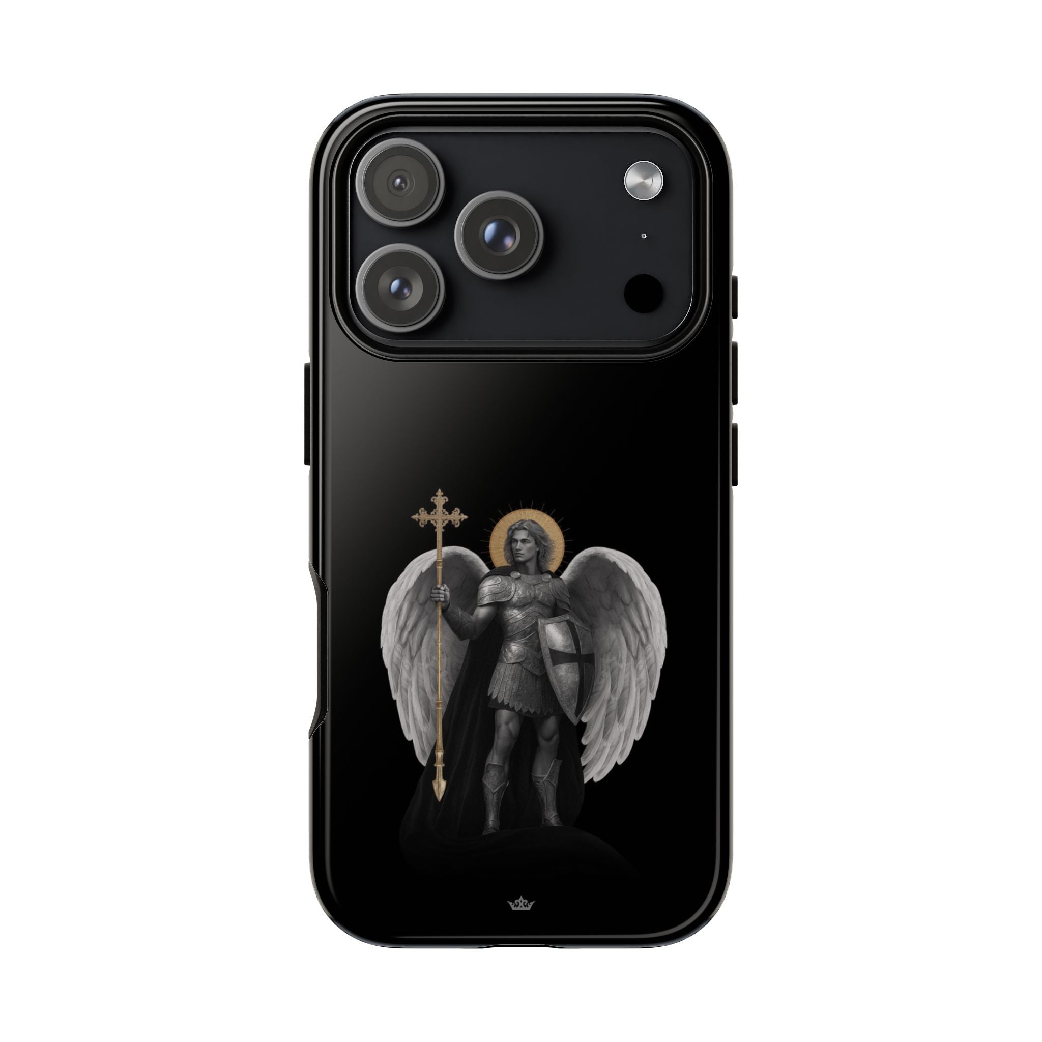 St. Michael the Archangel Victorious Hard Phone Case (Dark Night) - VENXARA