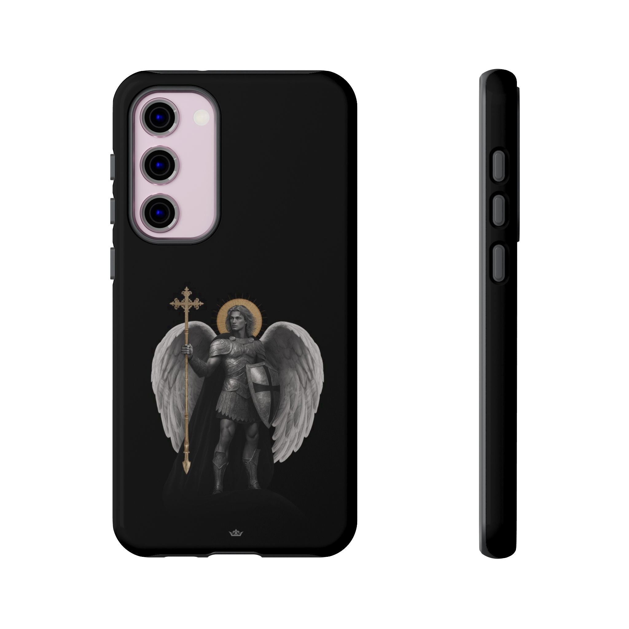 St. Michael the Archangel Victorious Hard Phone Case (Dark Night) - VENXARA