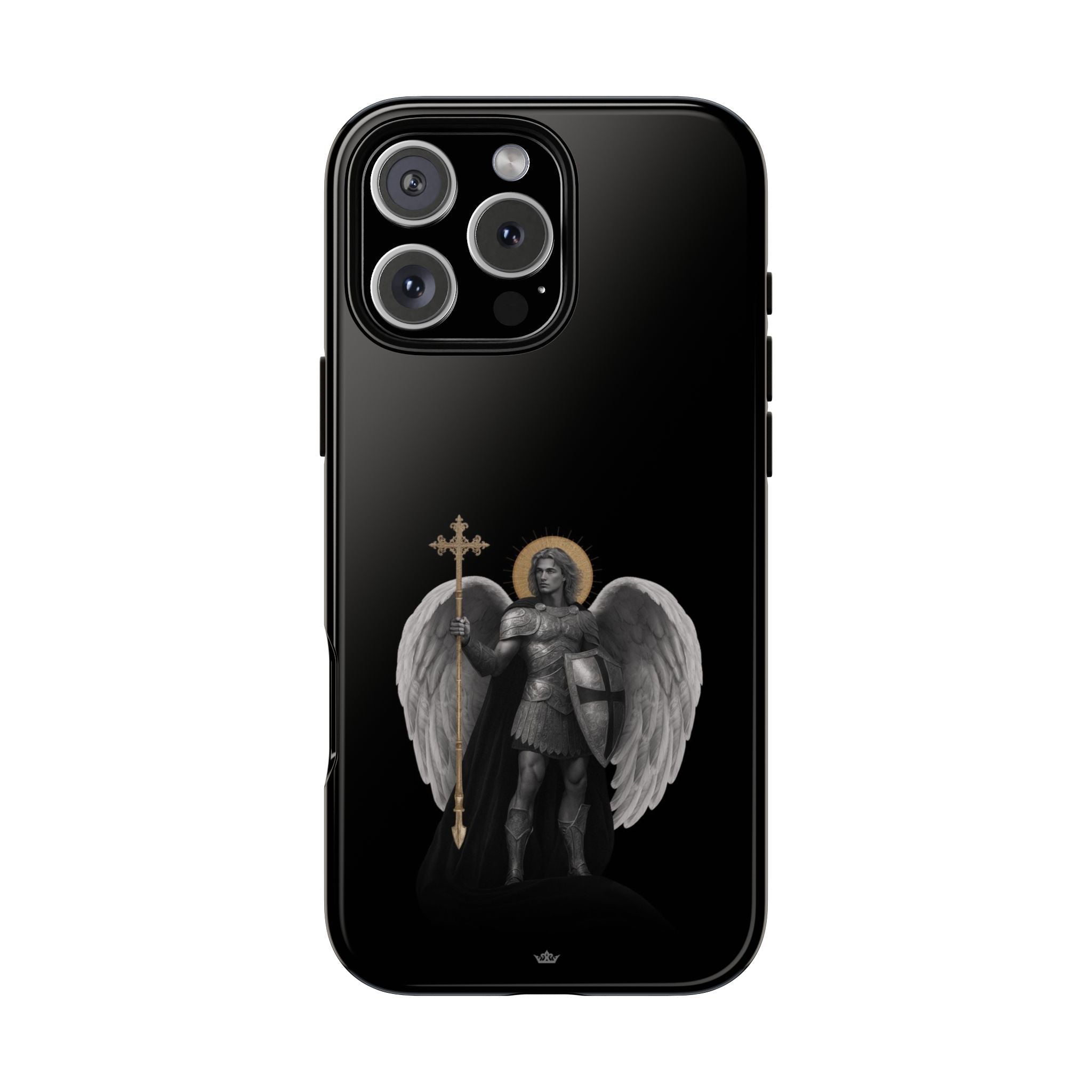 St. Michael the Archangel Victorious Hard Phone Case (Dark Night) - VENXARA